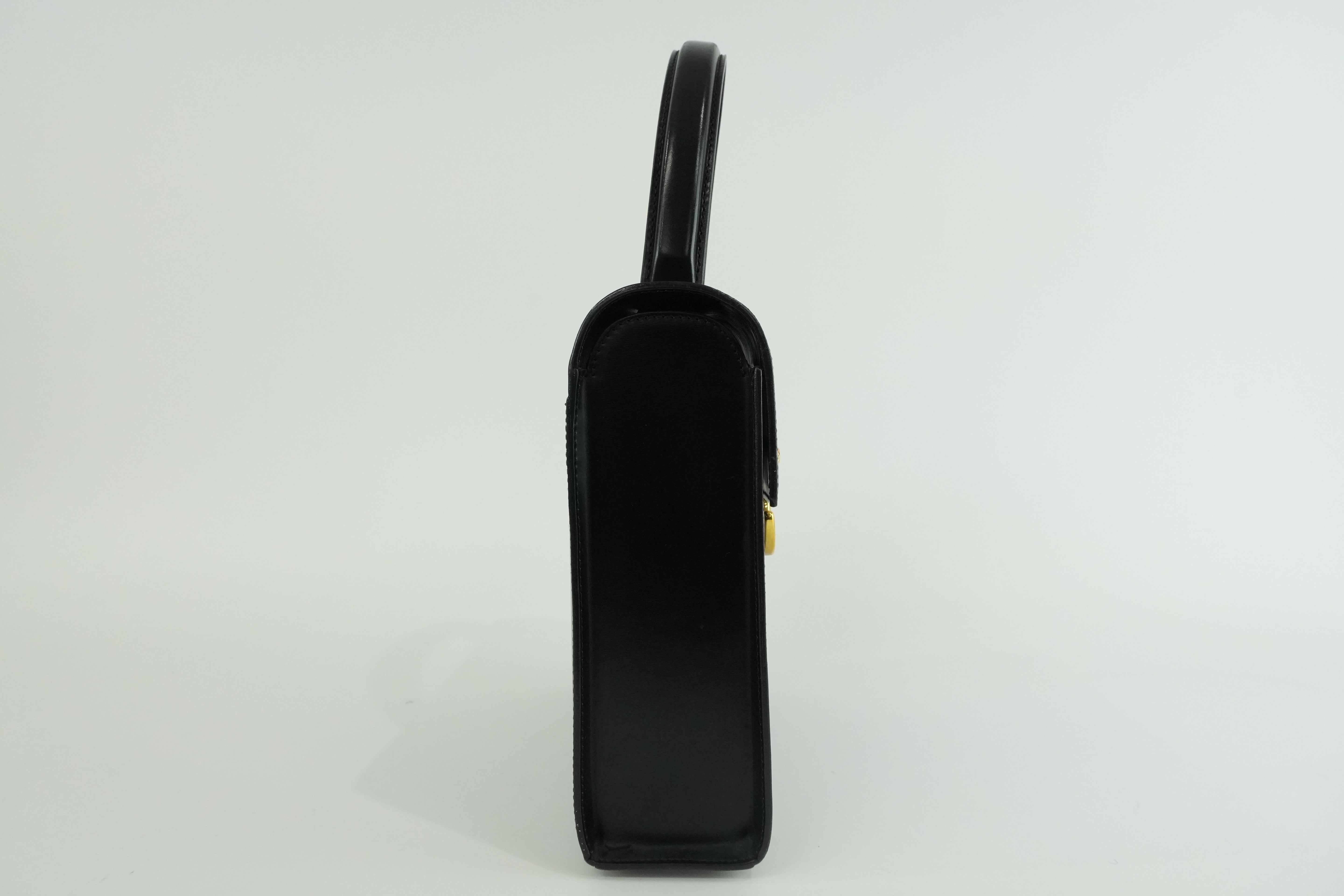 Cartier Panthere Handbag Black Used