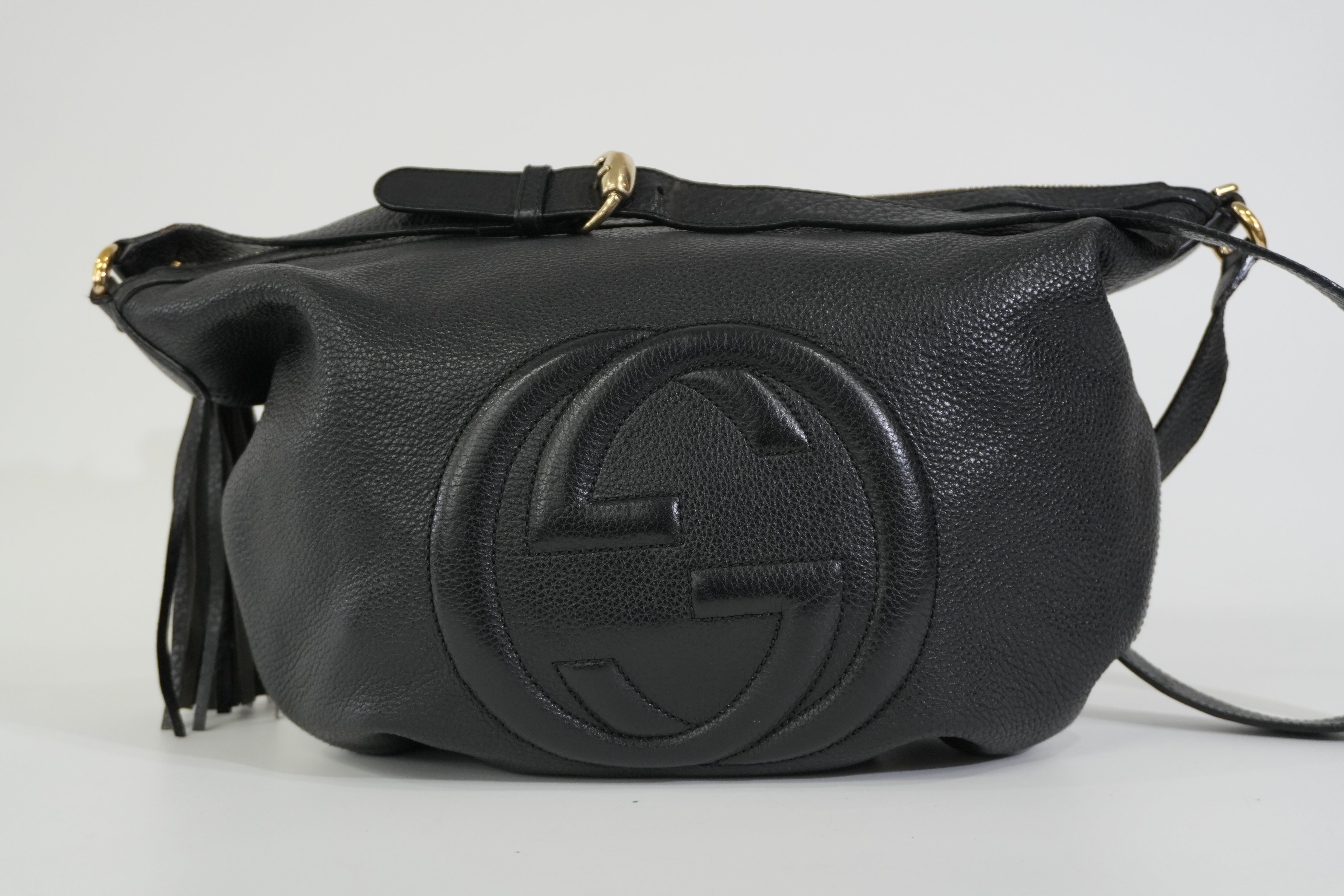 Pre-owned Gucci Soho Shoulder Bag Black