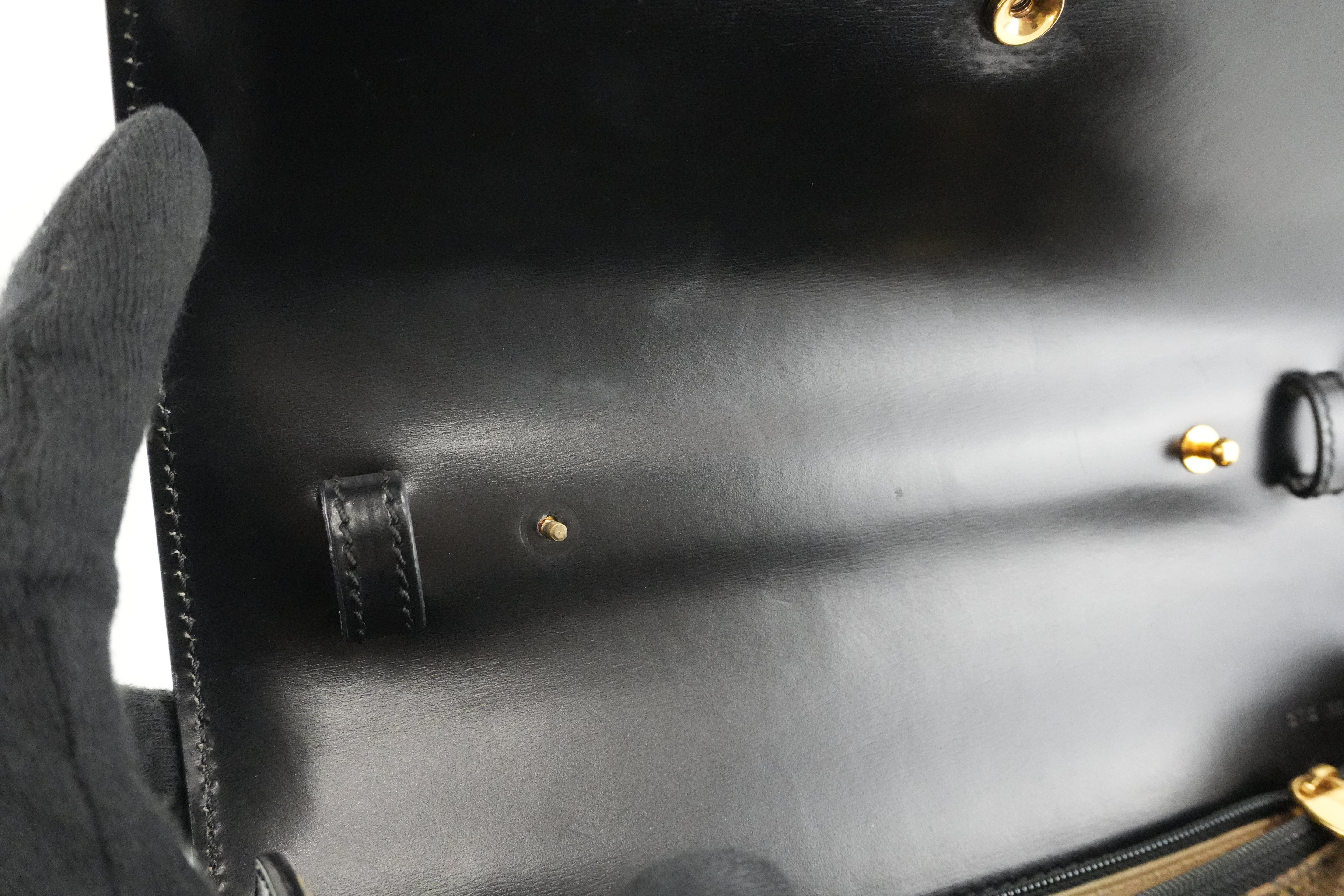 Cartier Panthere Handbag Black Used