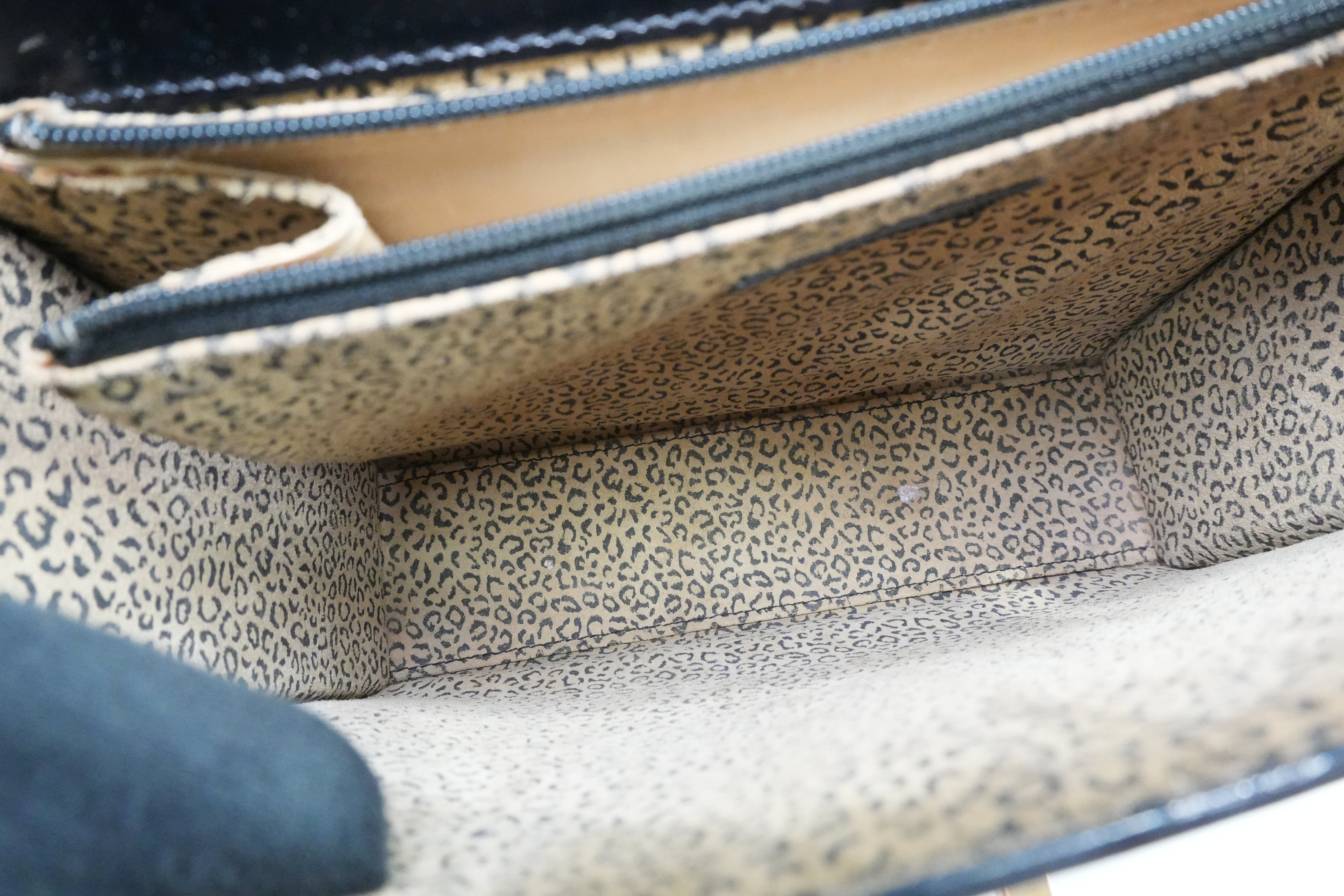 Cartier Panthere Handbag Black Used