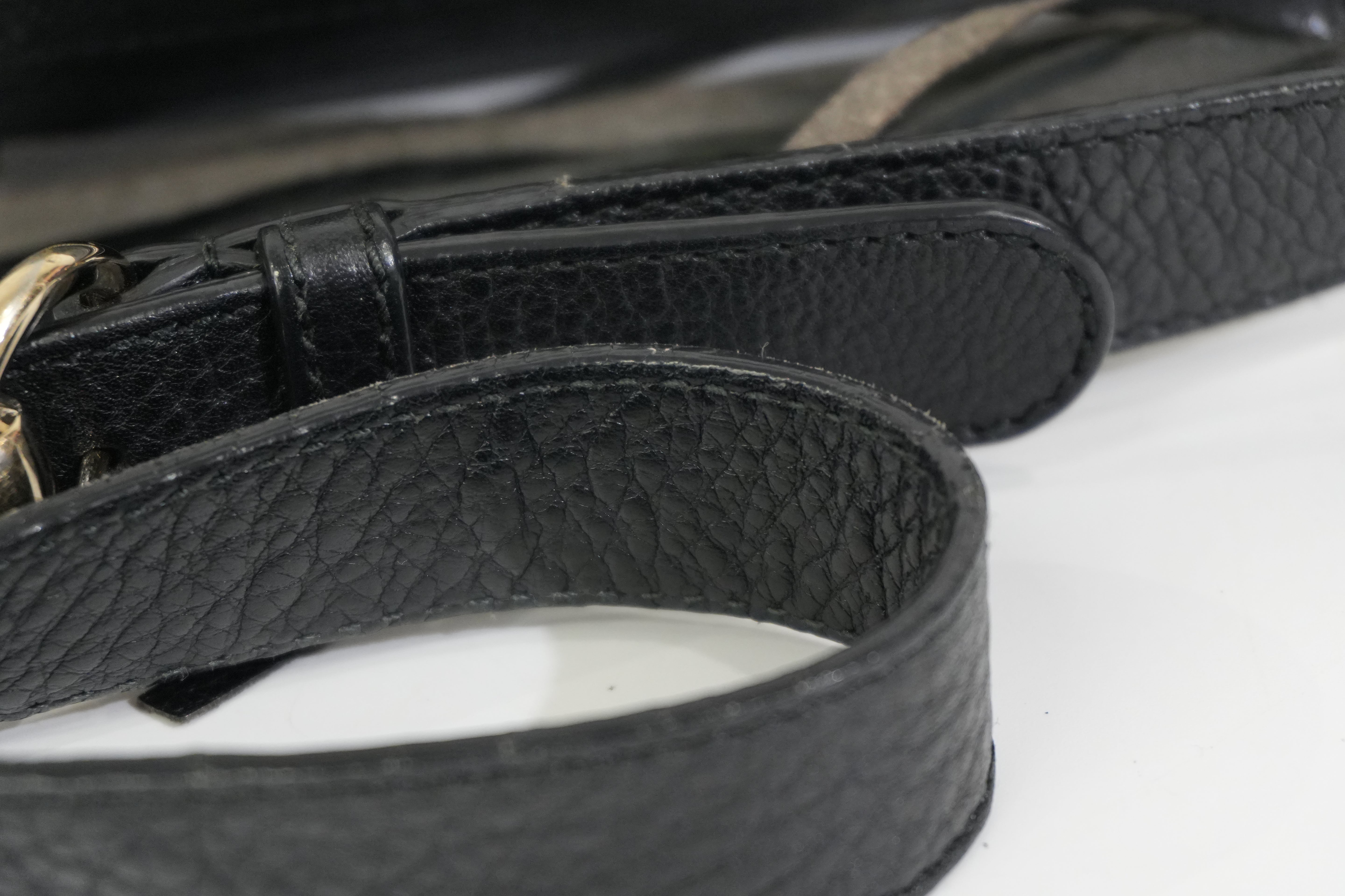 Pre-owned Gucci Soho Shoulder Bag Black