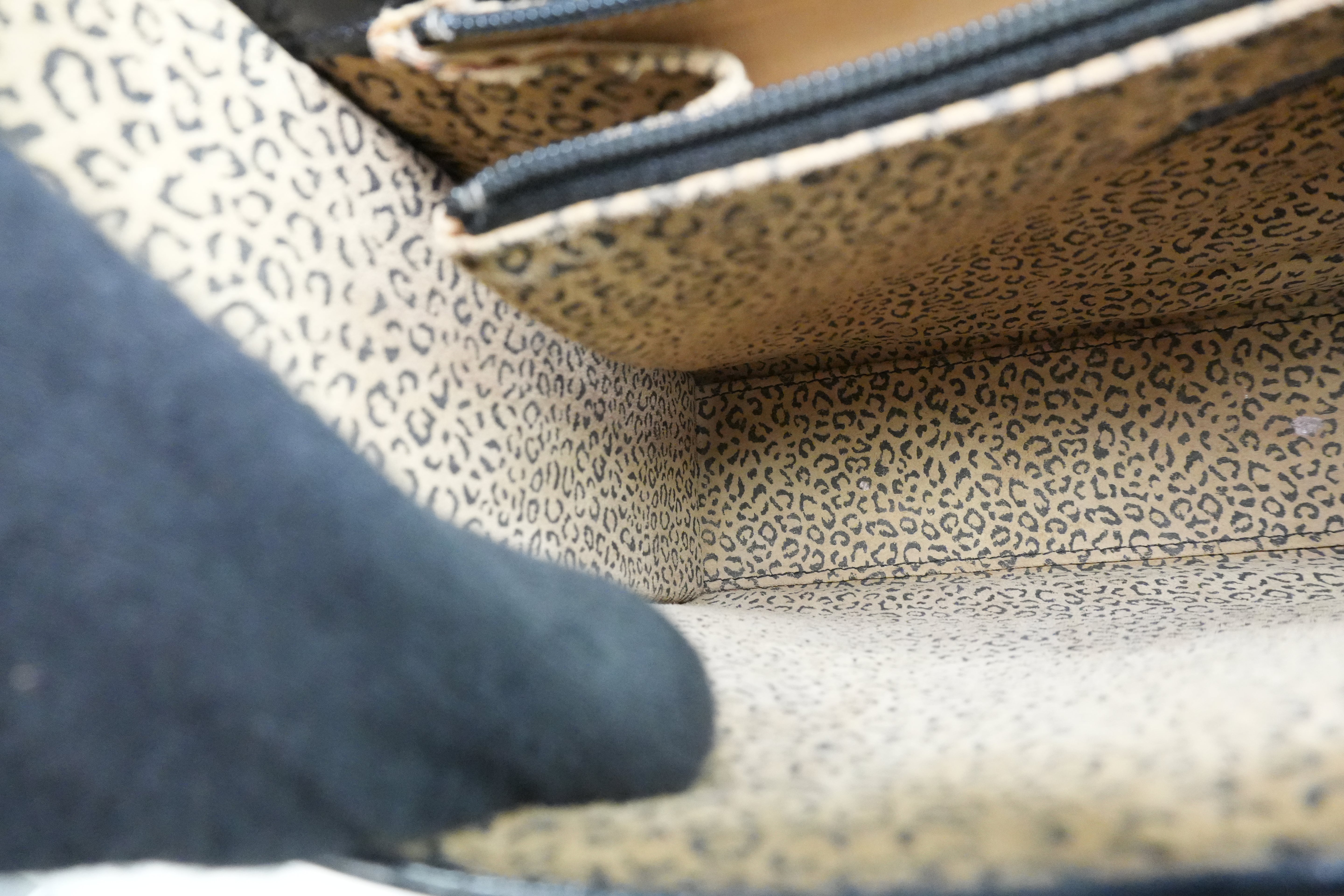 Cartier Panthere Handbag Black Used