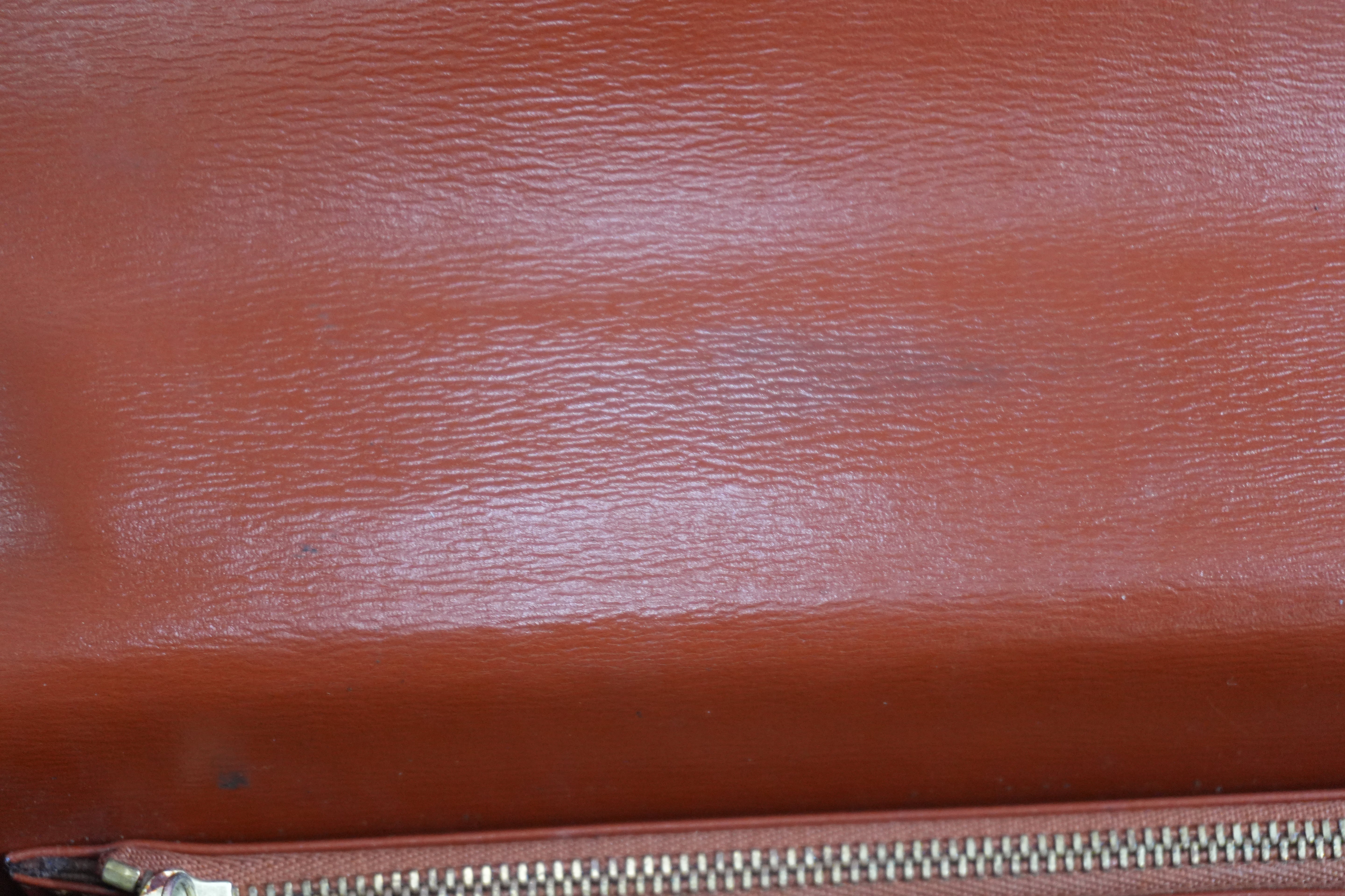 Pre-owned Louis Vuitton Epi Malesherbe Top Handle Handbag Kenya Brown