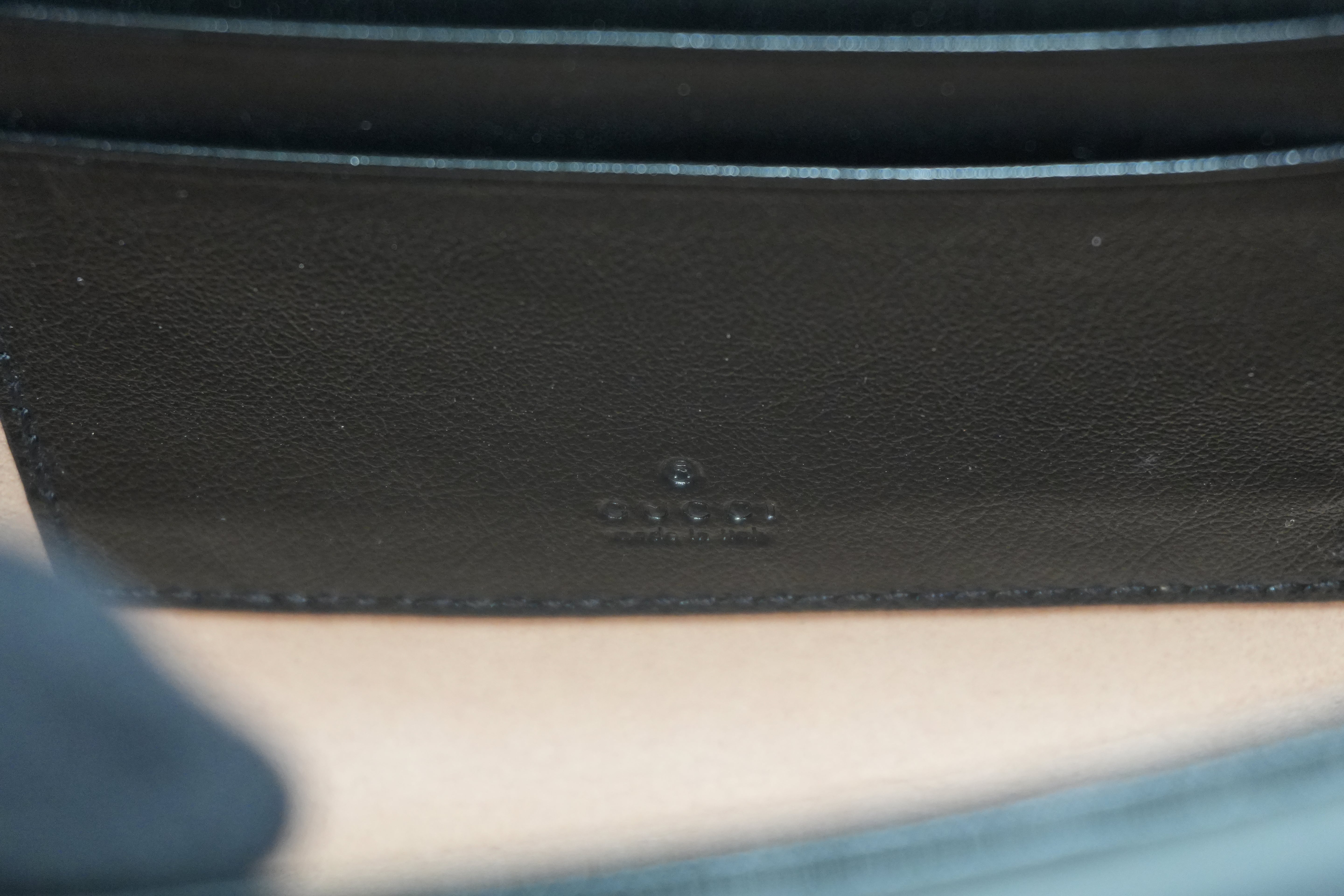 Pre-owned Gucci Rajah Mini Shoulder Bag Black