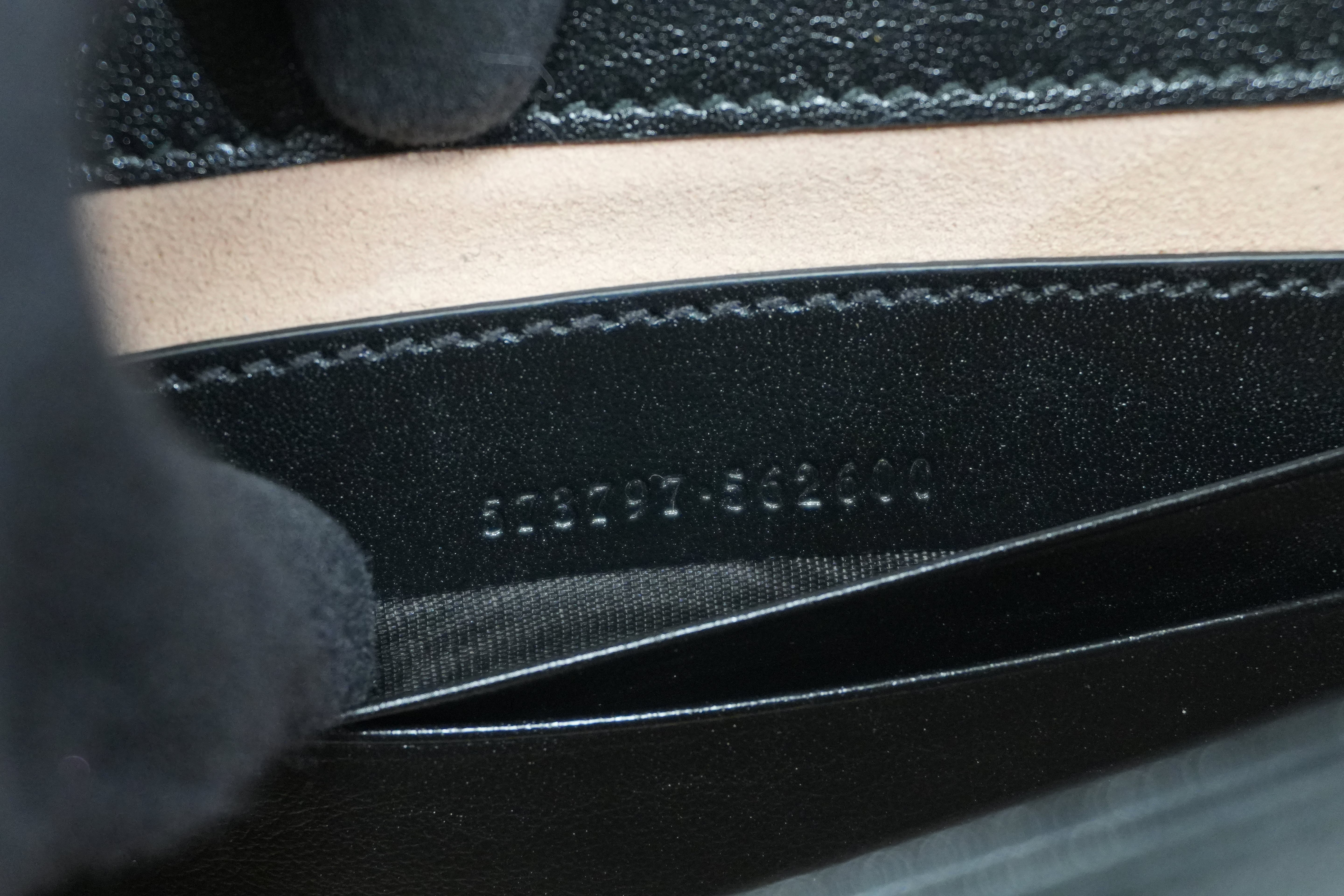 Pre-owned Gucci Rajah Mini Shoulder Bag Black