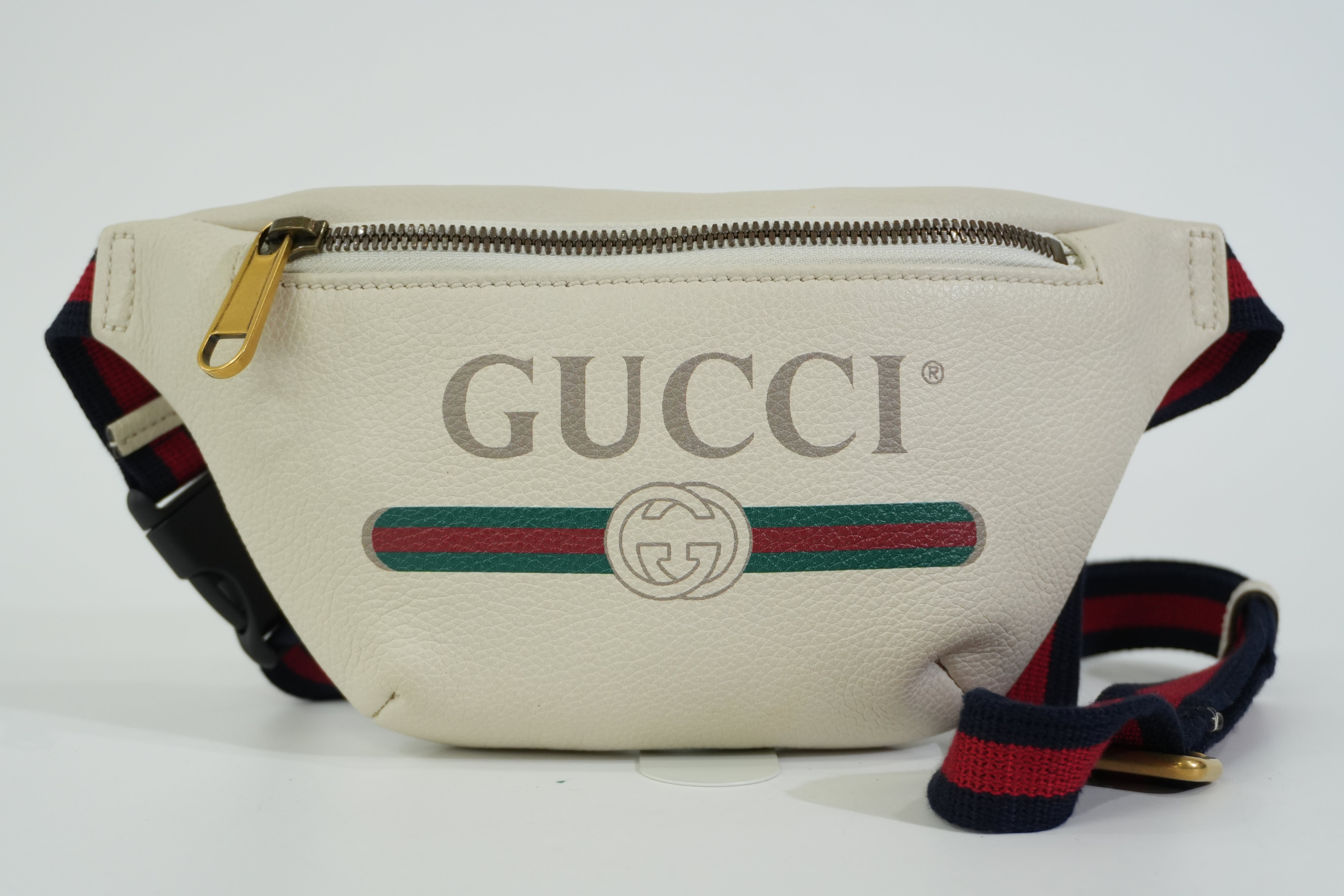 Pre-owned Gucci Body Bag White