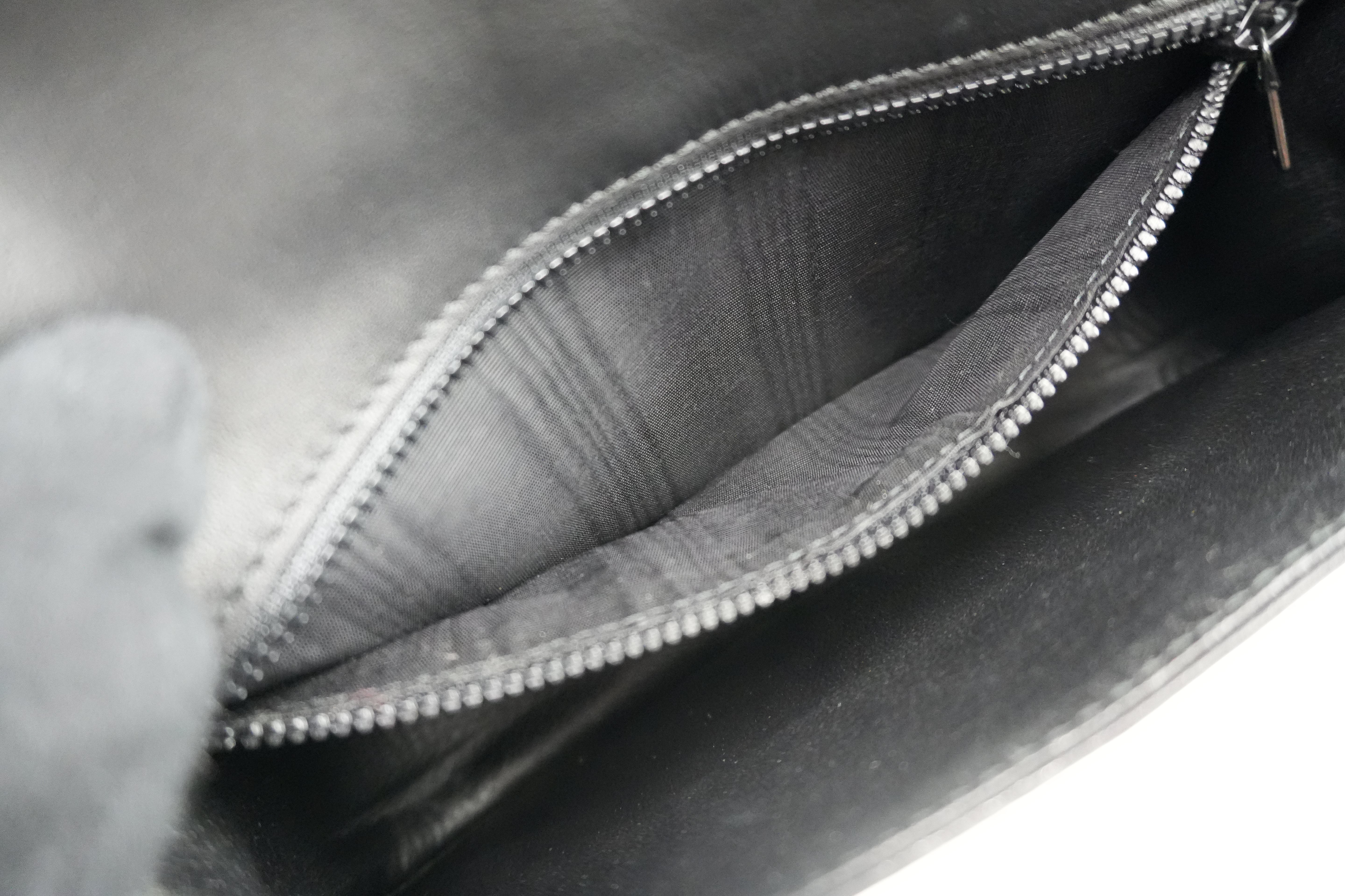 Celine Shoulder Bag Black Leather Used