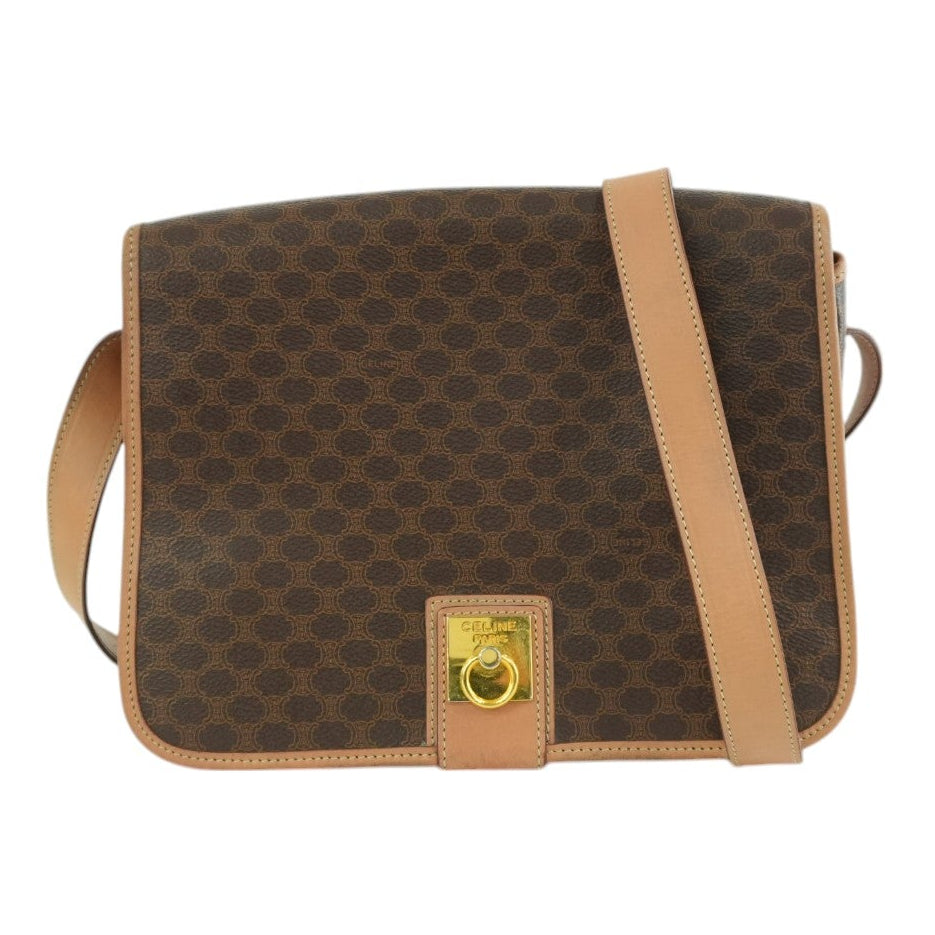 Celine Macadam Shoulder Bag Brown Used