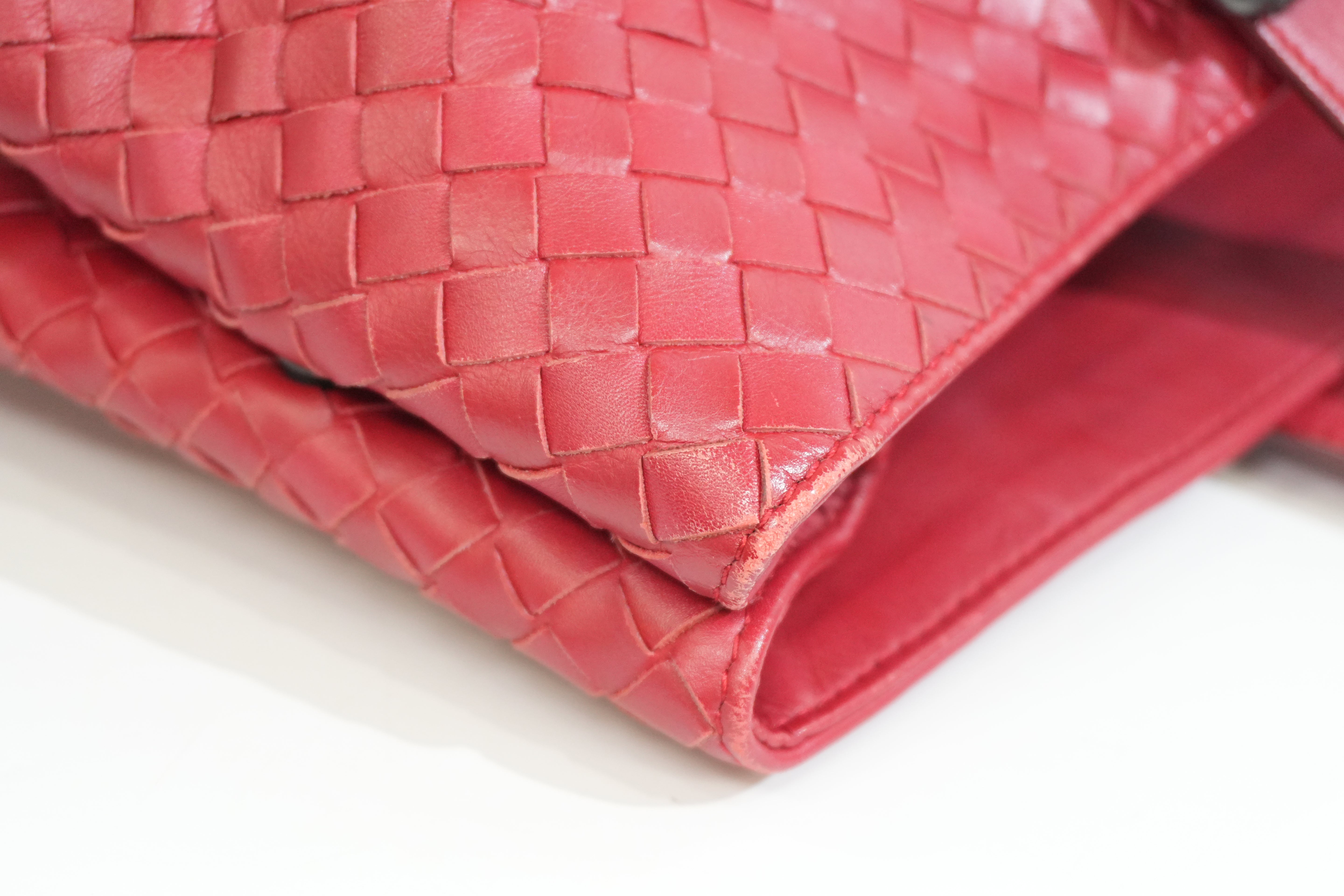Pre-owned Bottega Handbag Red