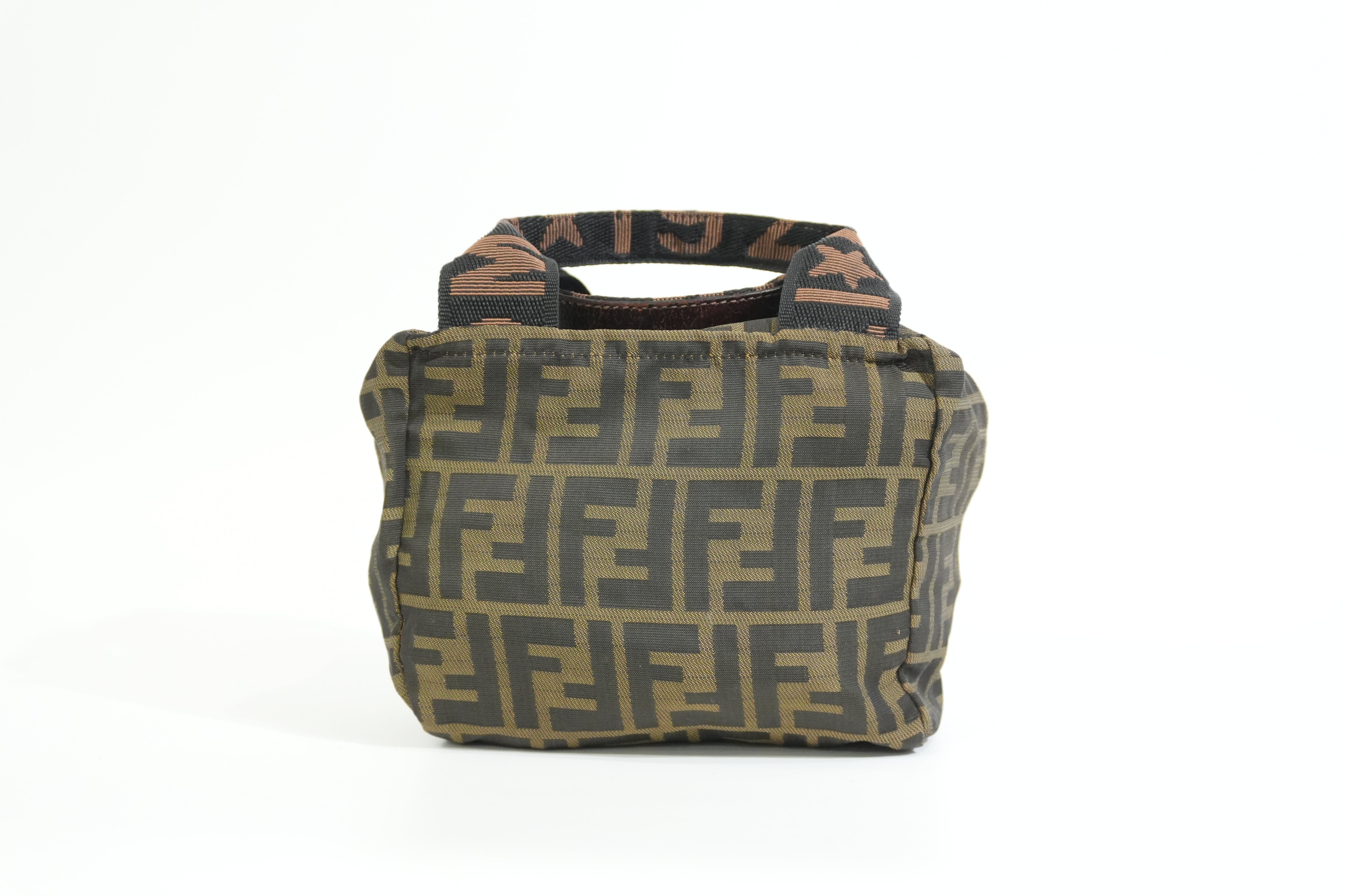 Pre-owned Fendi Zucca Handbag Brown