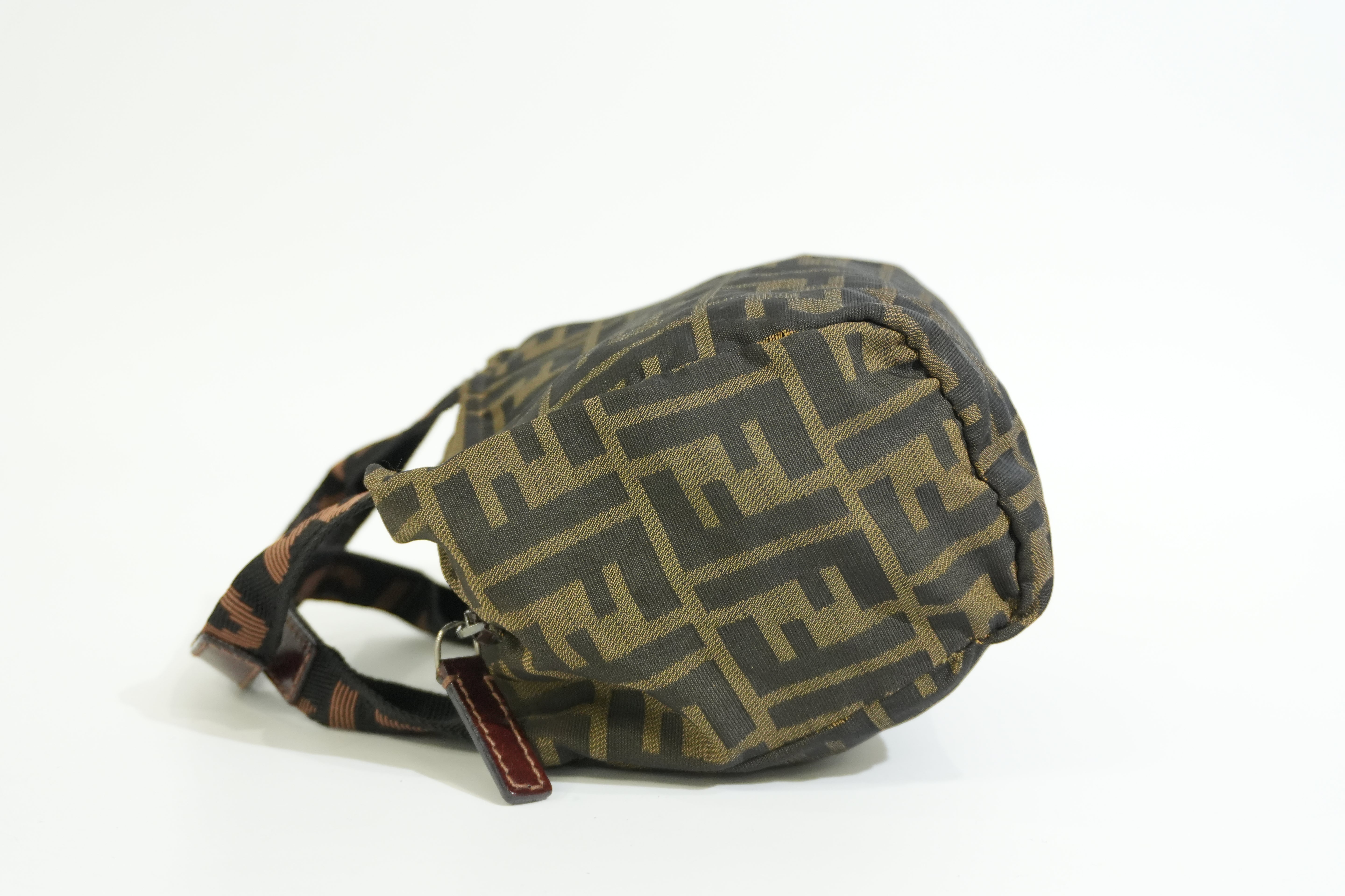 Pre-owned Fendi Zucca Handbag Brown