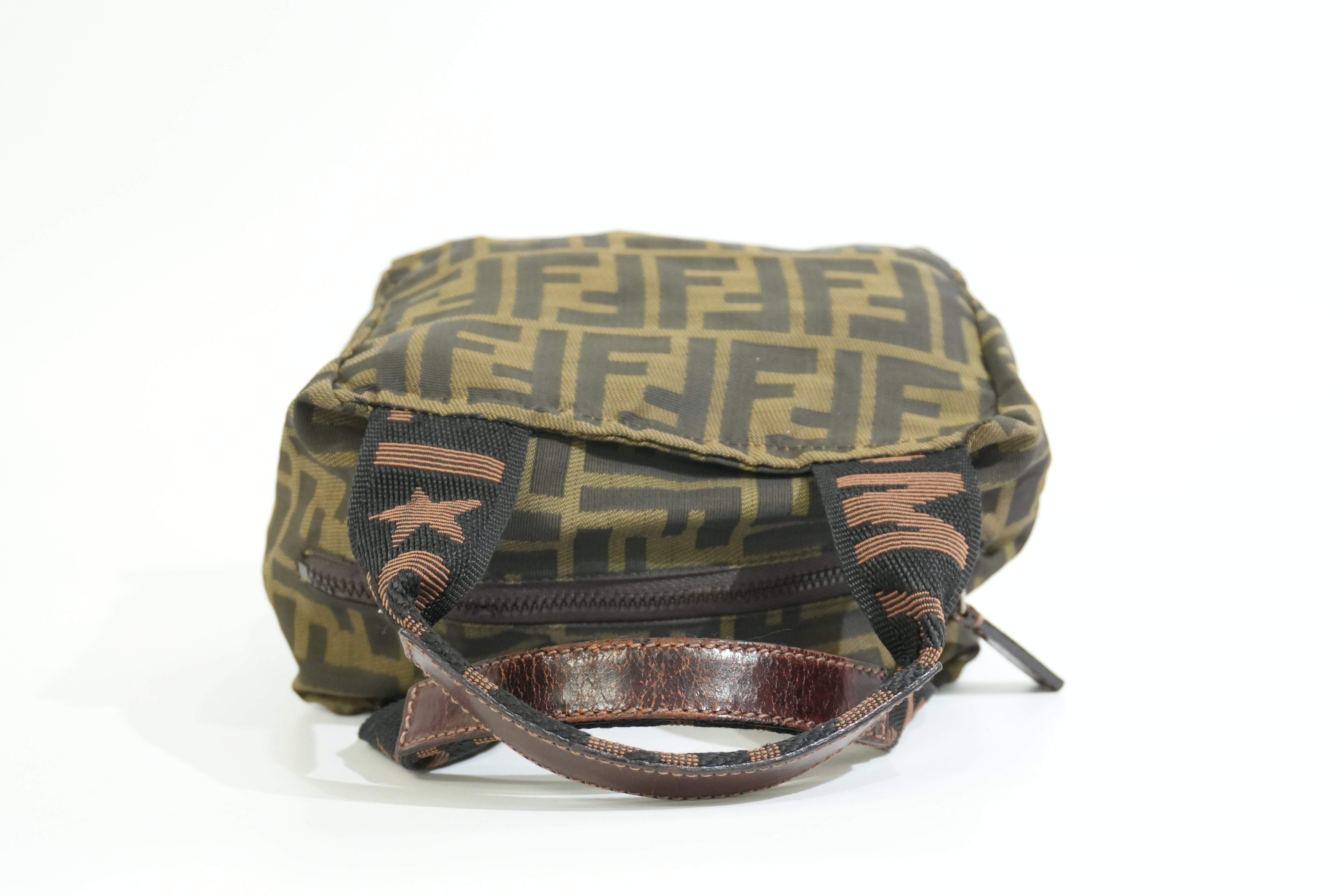 Pre-owned Fendi Zucca Handbag Brown