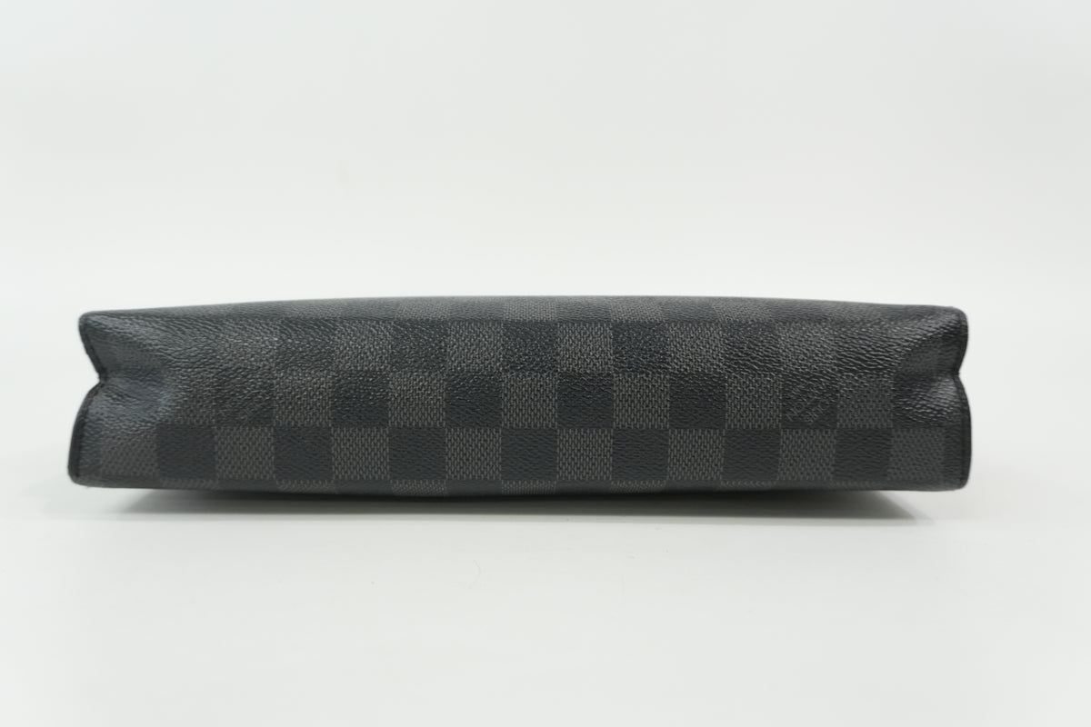 Pre-Owned Louis Vuitton Damier Graphite Pochette Voyage Clutch