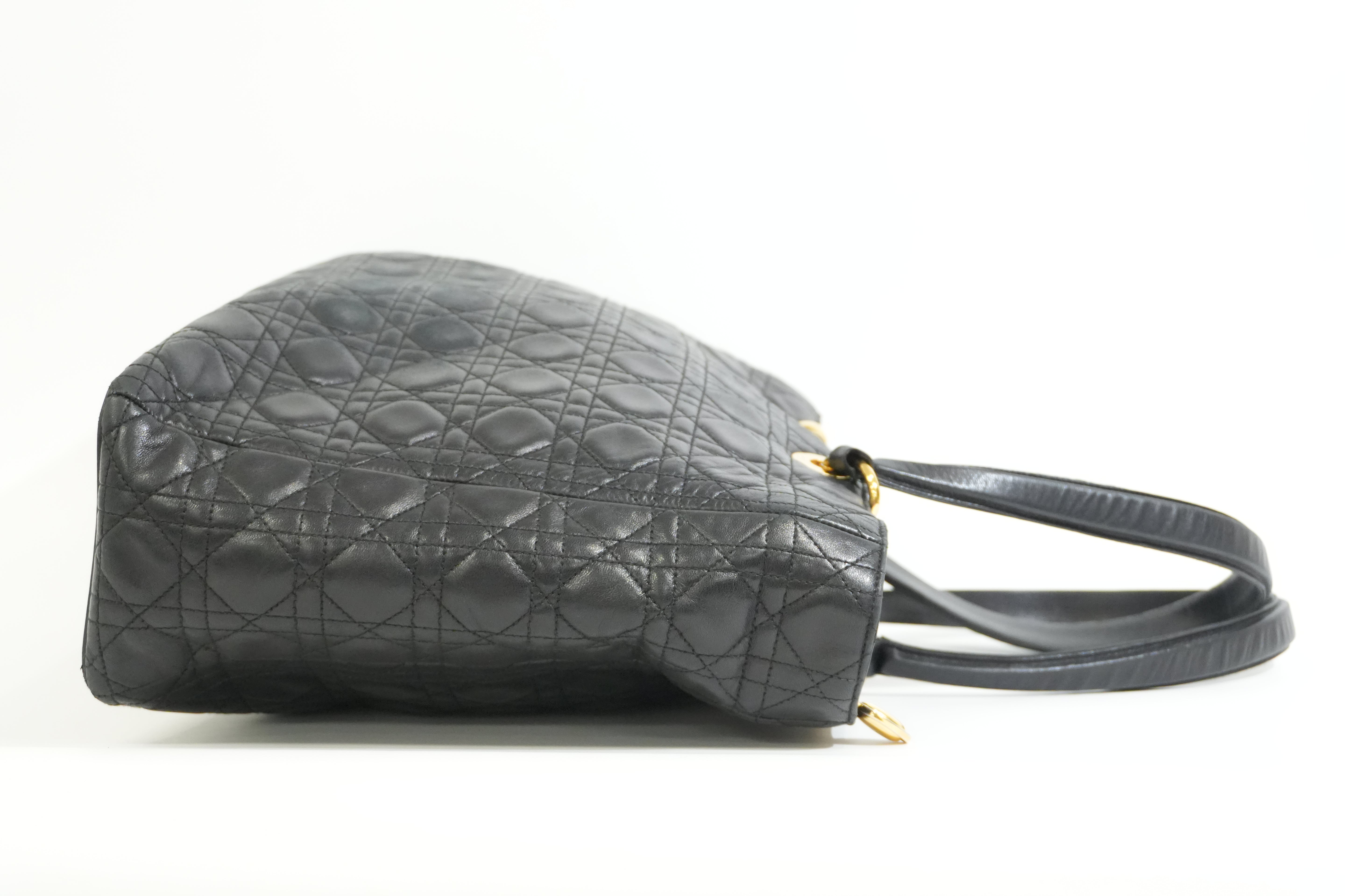 Pre-owned Dior Lady Dior Black