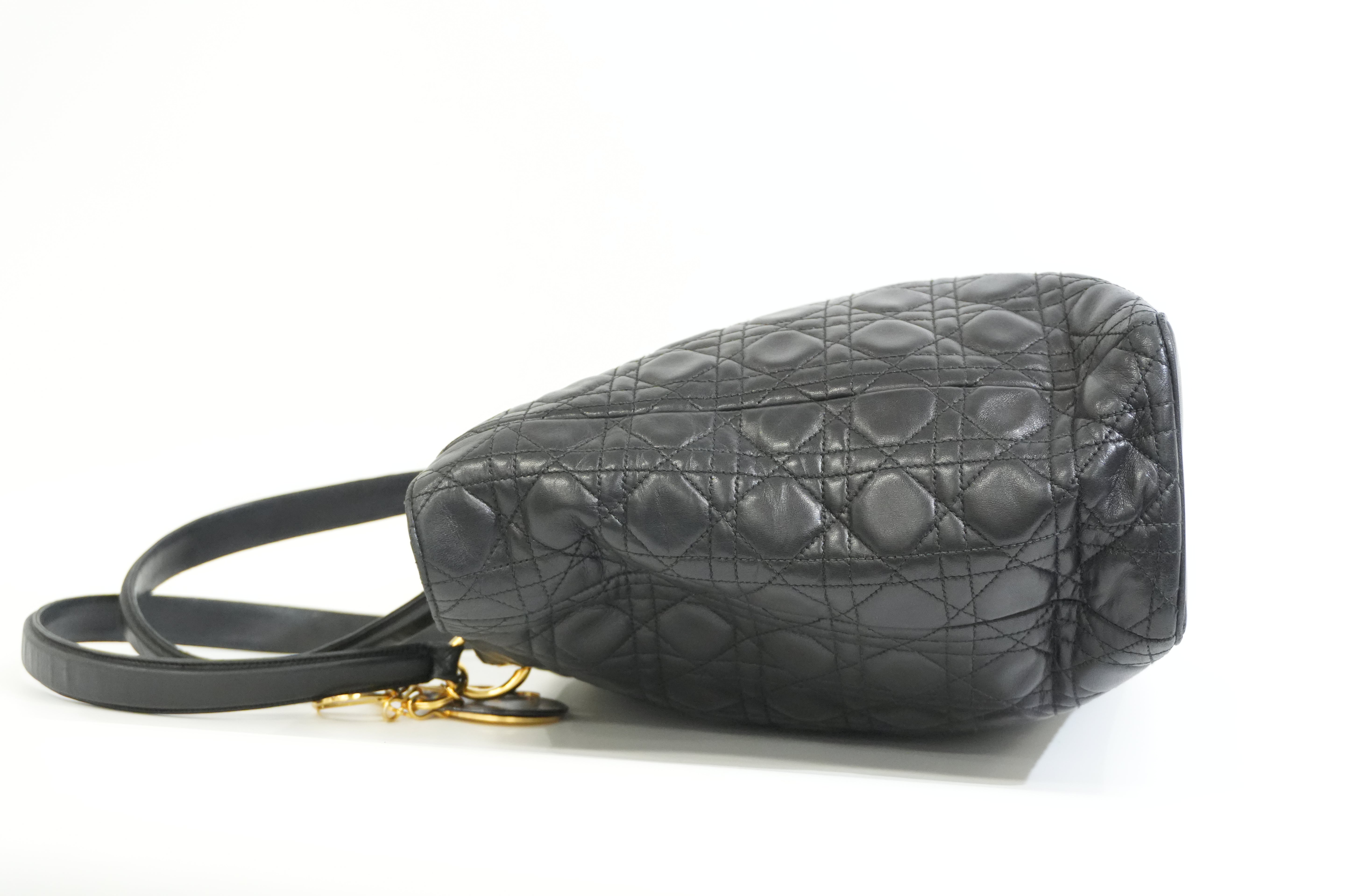 Pre-owned Dior Lady Dior Black