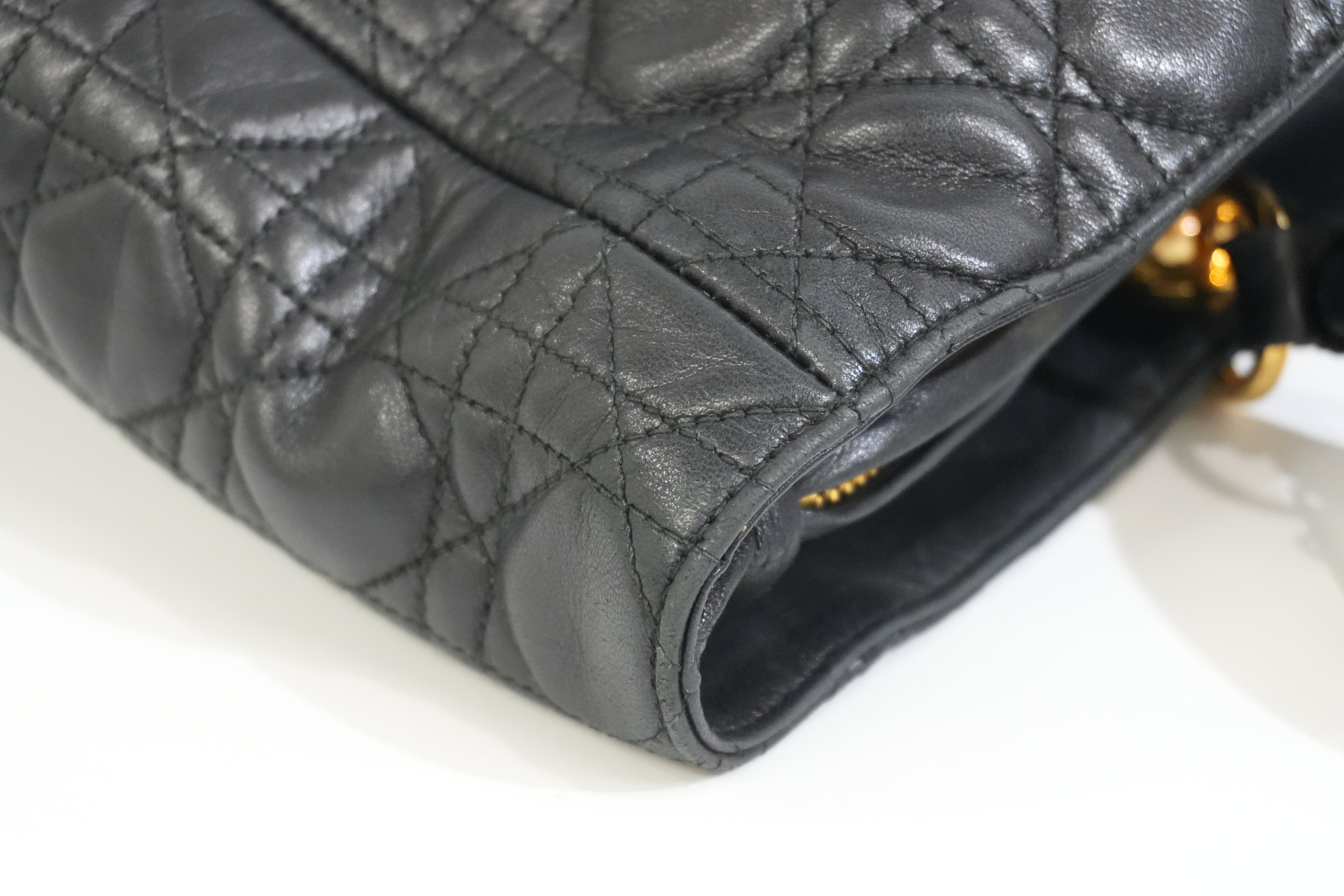 Pre-owned Dior Lady Dior Black