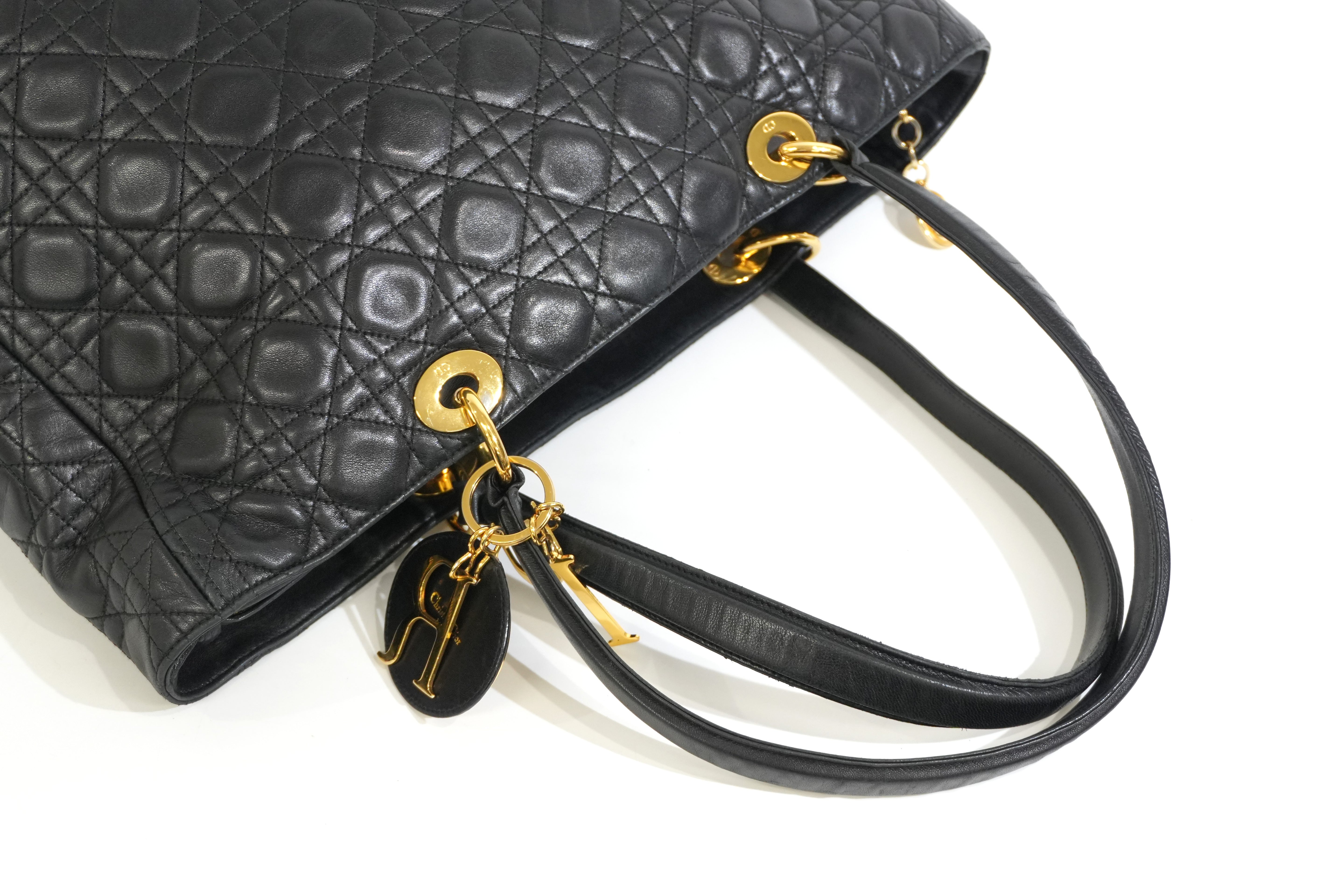 Pre-owned Dior Lady Dior Black