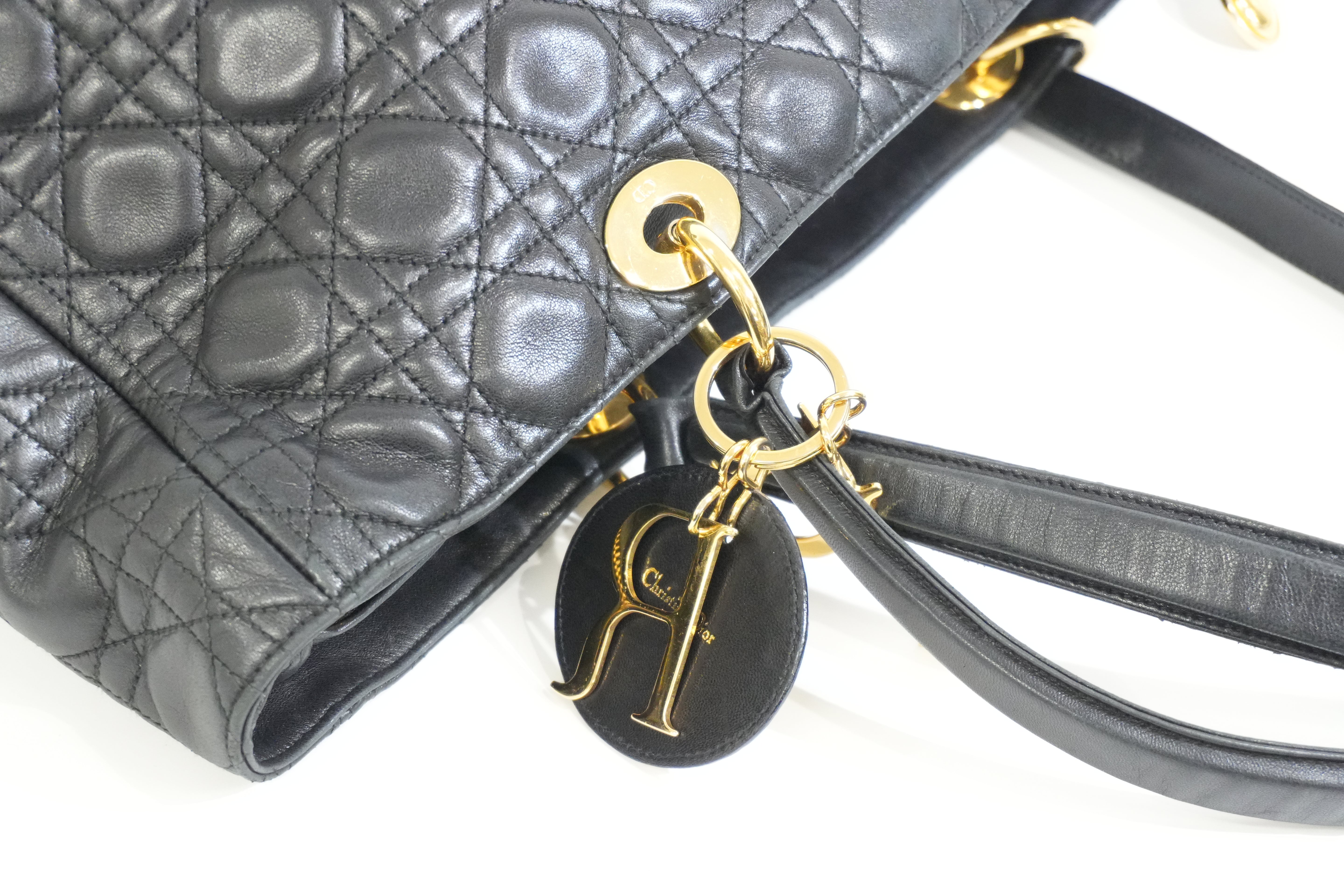 Pre-owned Dior Lady Dior Black