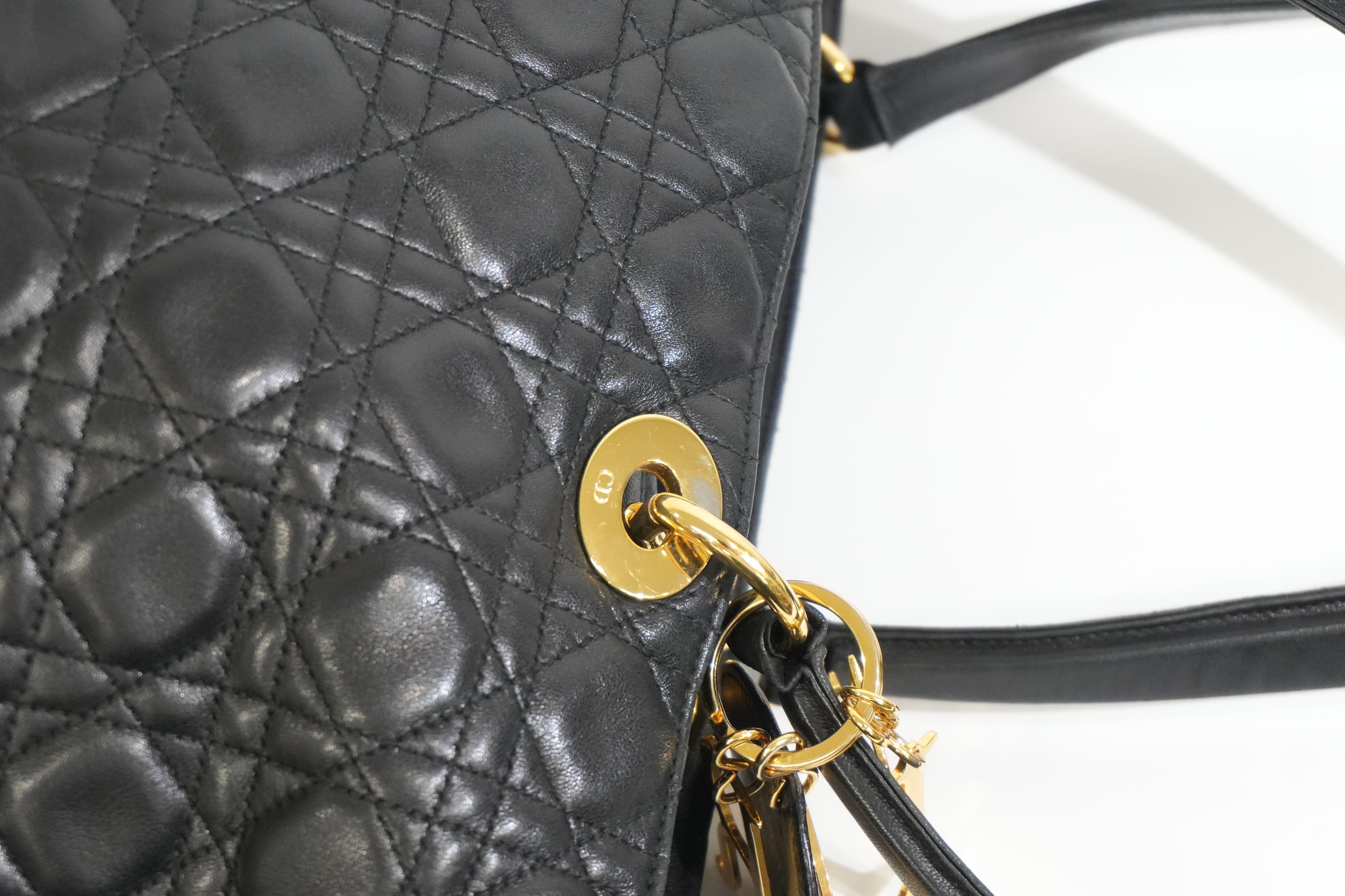 Pre-owned Dior Lady Dior Black