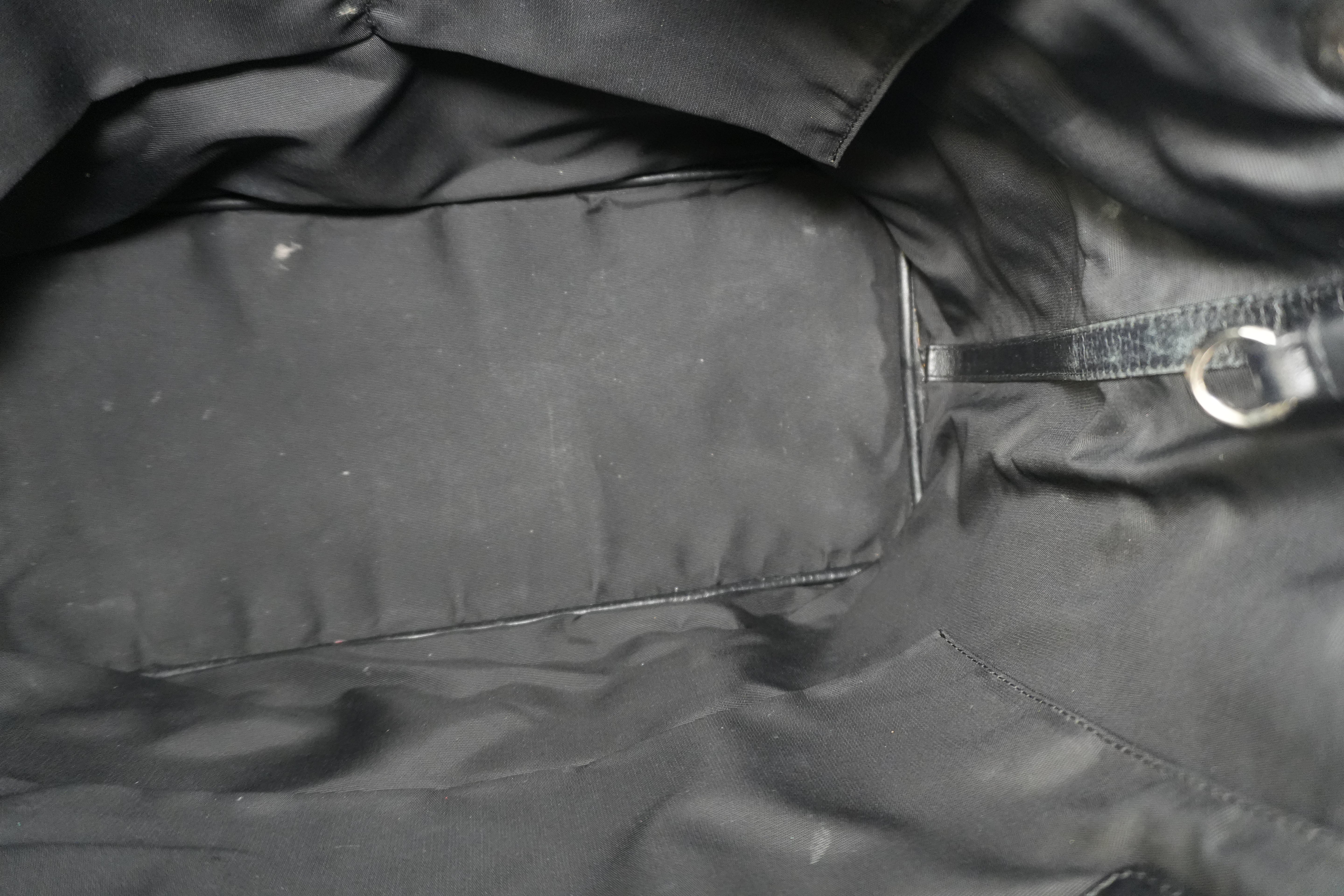 Pre-owned Christian Dior Nylon Panarea Tote Bag Black Used