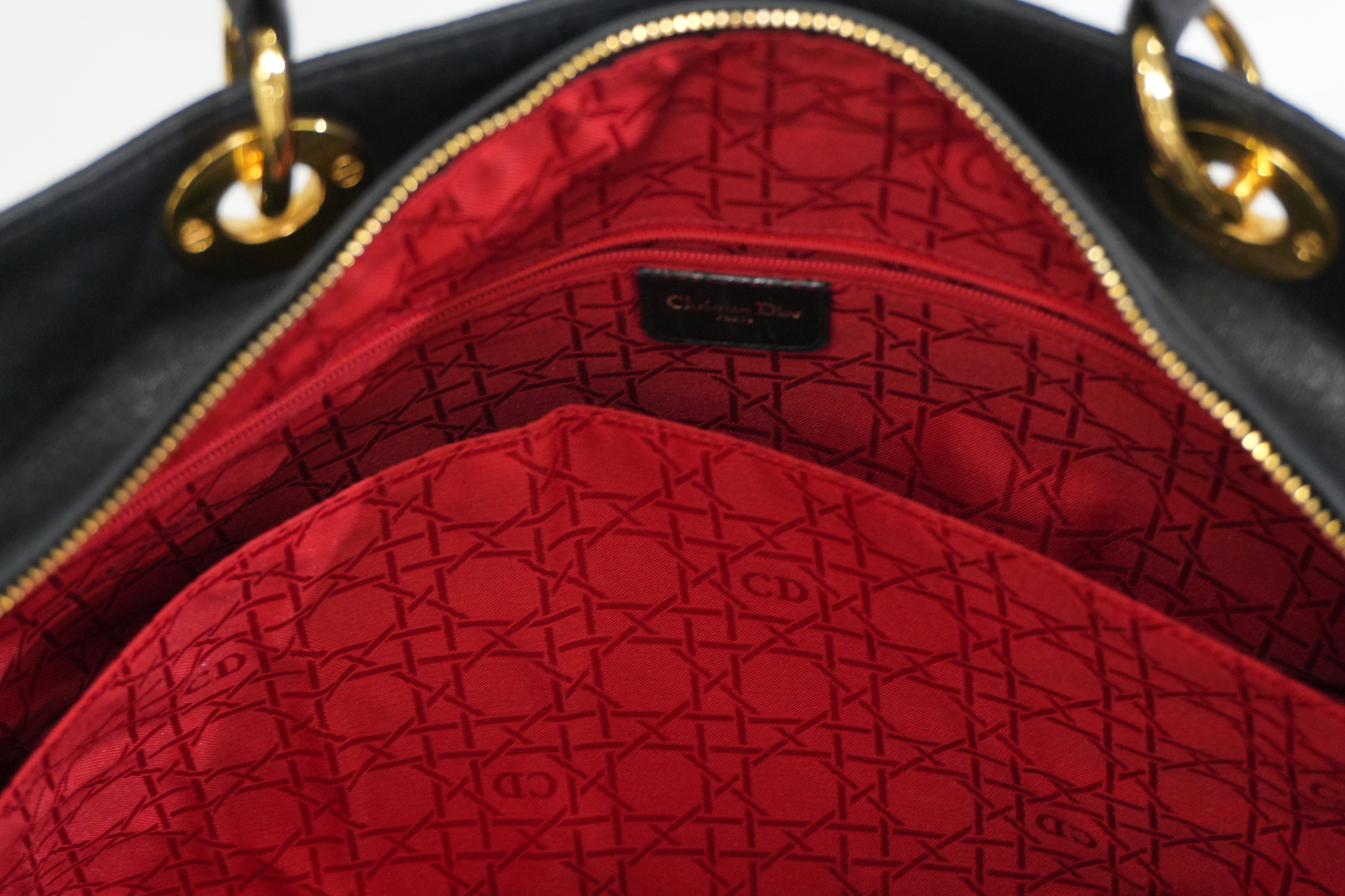 Pre-owned Dior Lady Dior Black