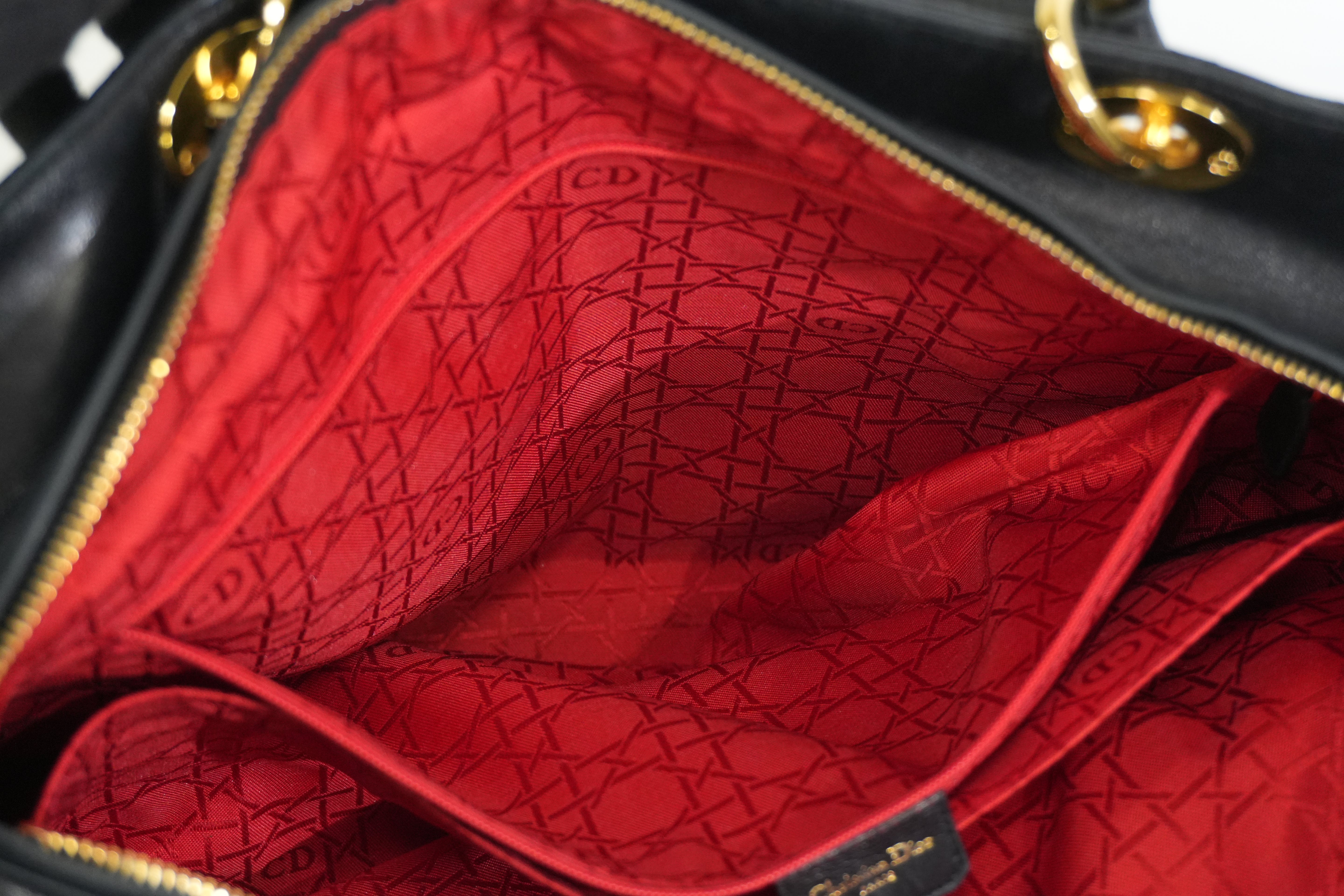 Pre-owned Dior Lady Dior Black