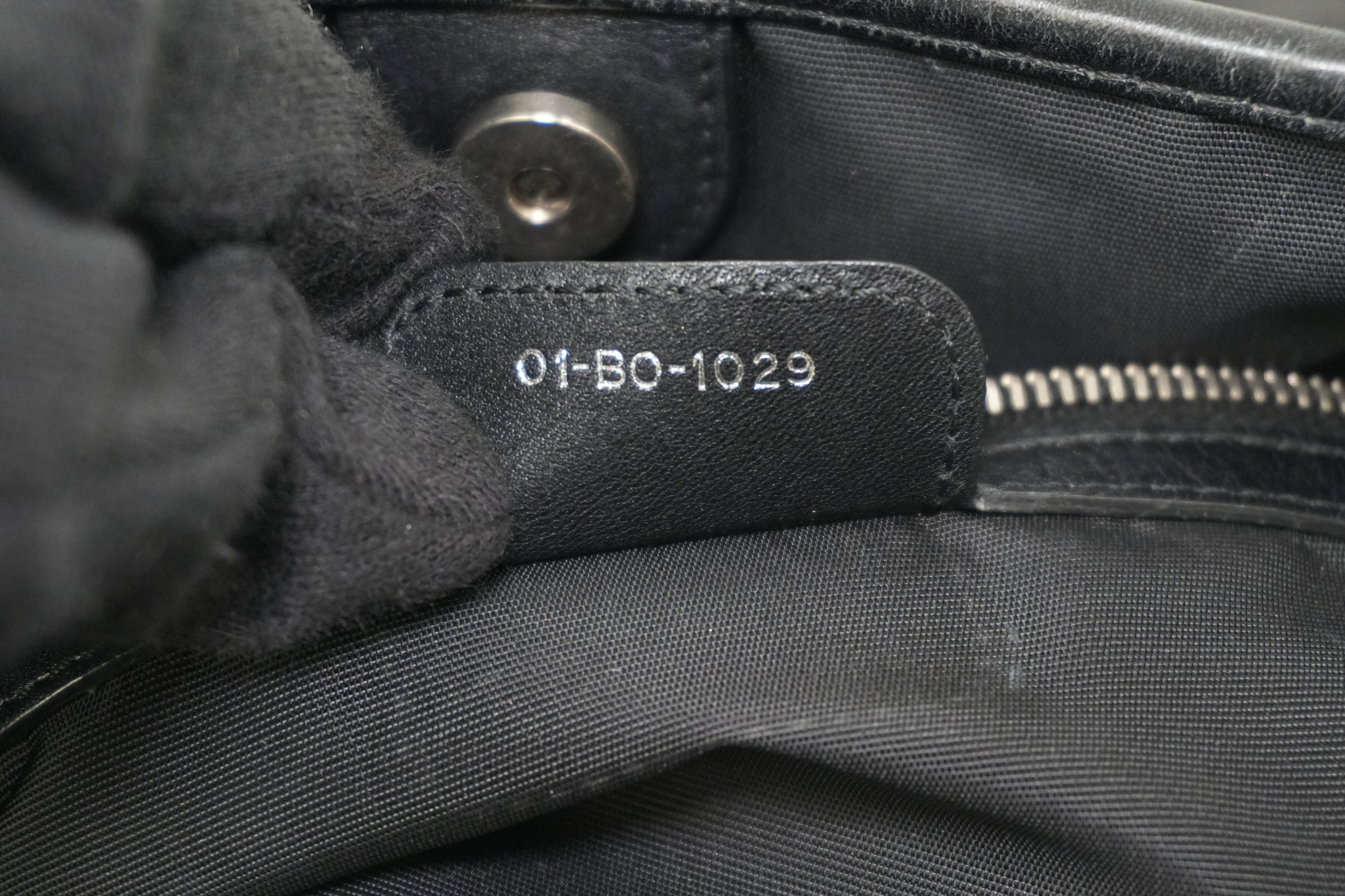 Pre-owned Christian Dior Nylon Panarea Tote Bag Black Used