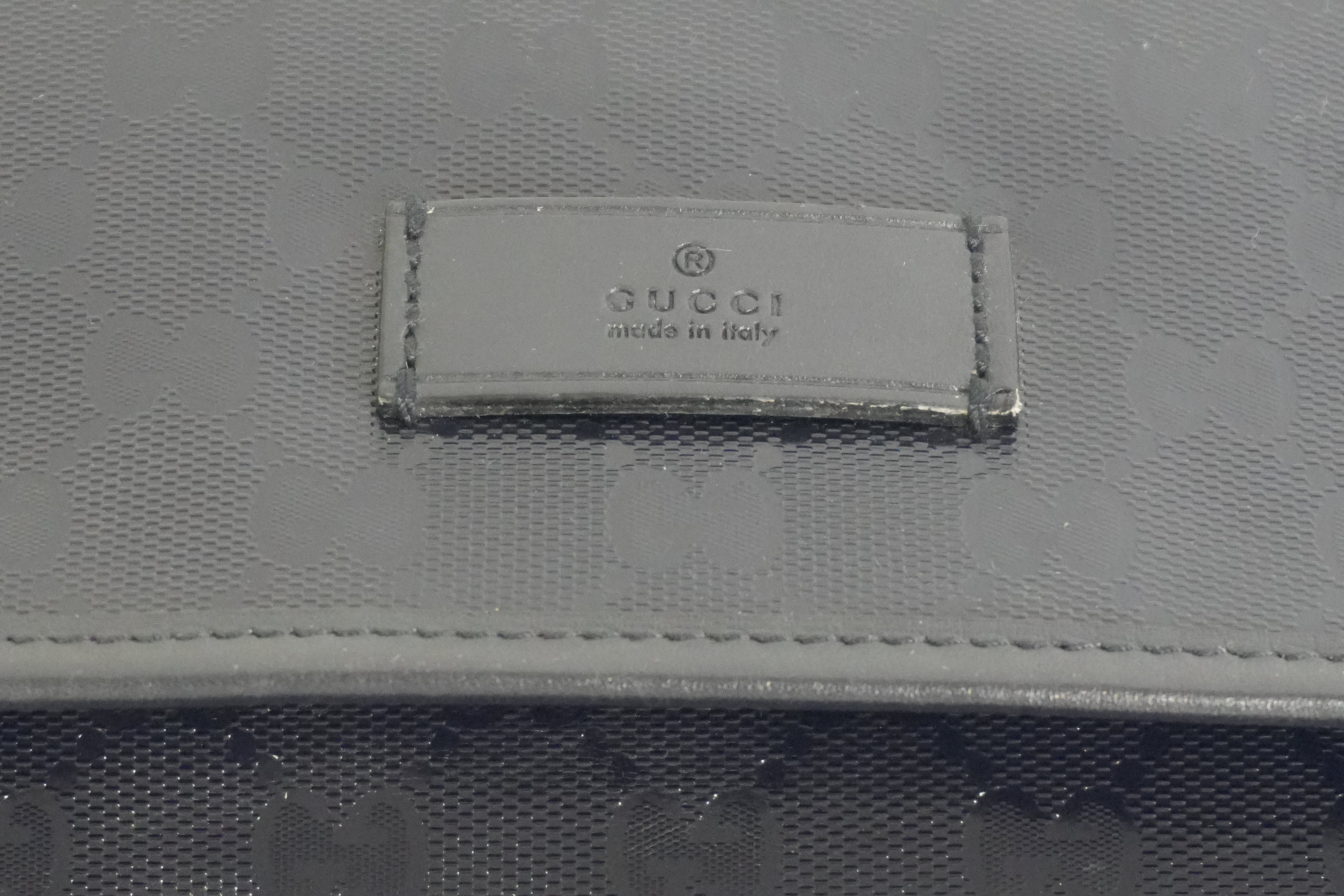 Pre-owned Gucci Guccisima Messenger Bag Navy Blue