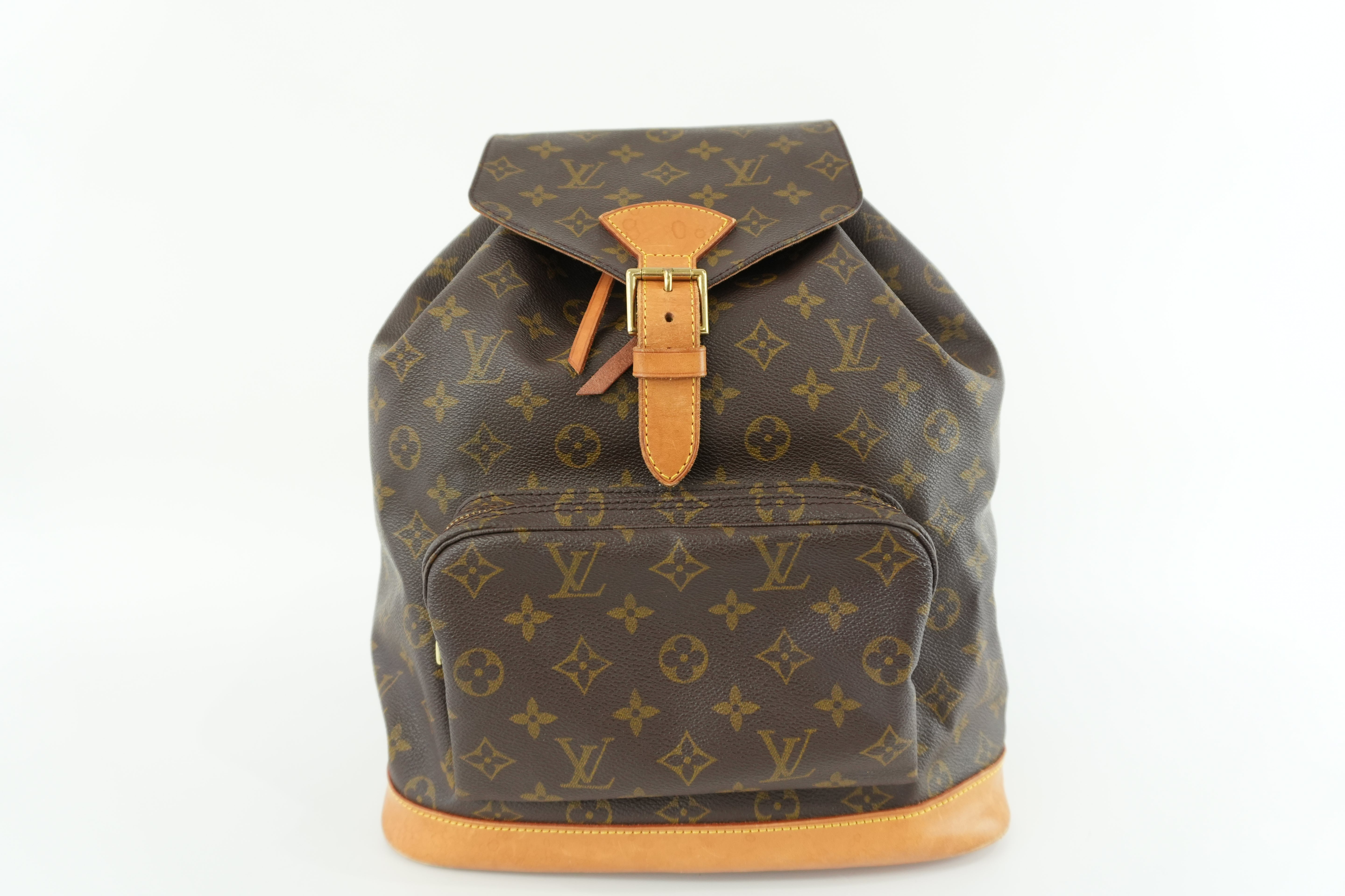 Louis Vuitton Monogram Montsouris GM Backpack Used