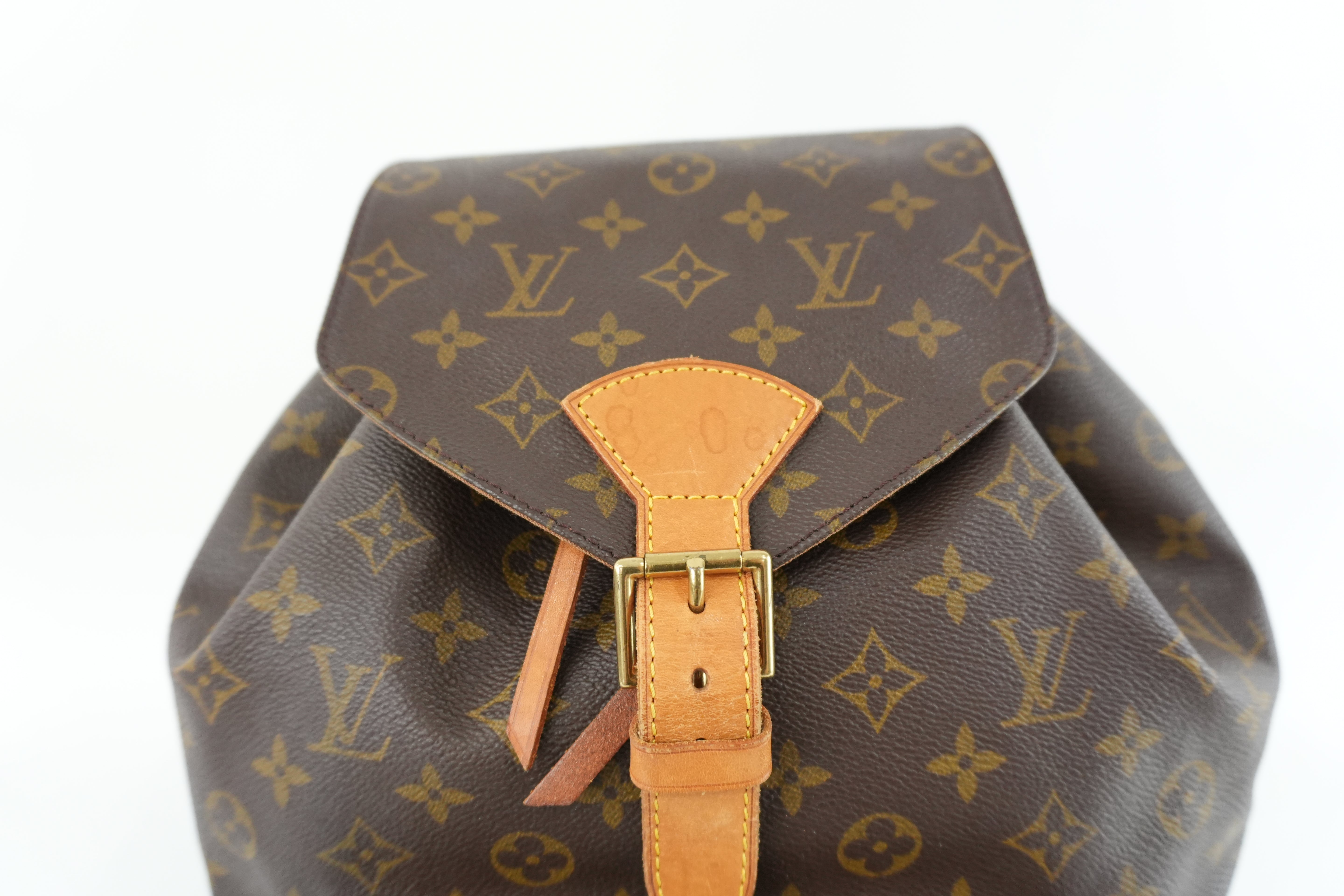 Louis Vuitton Monogram Montsouris GM Backpack Used