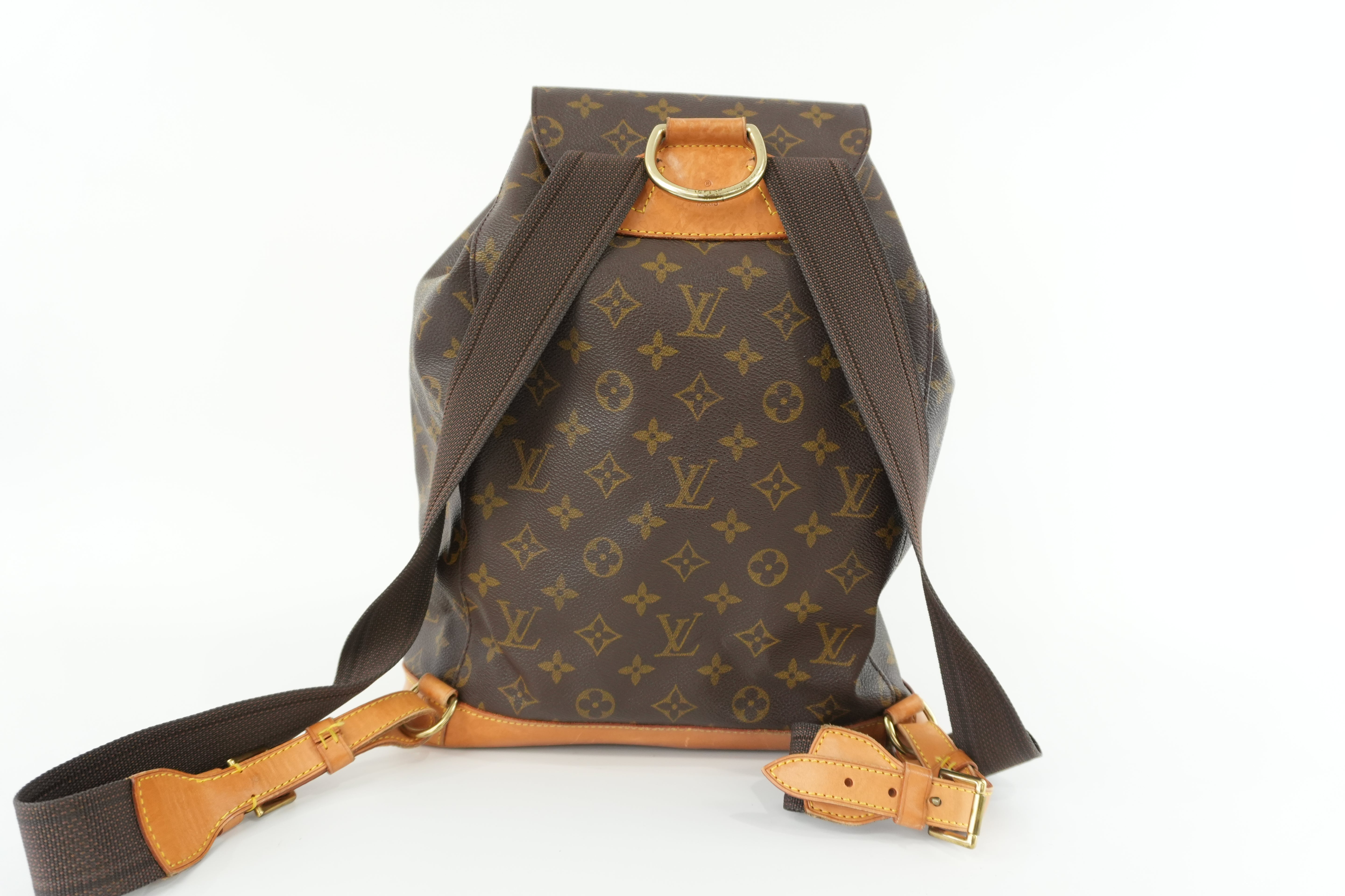 Louis Vuitton Monogram Montsouris GM Backpack Used