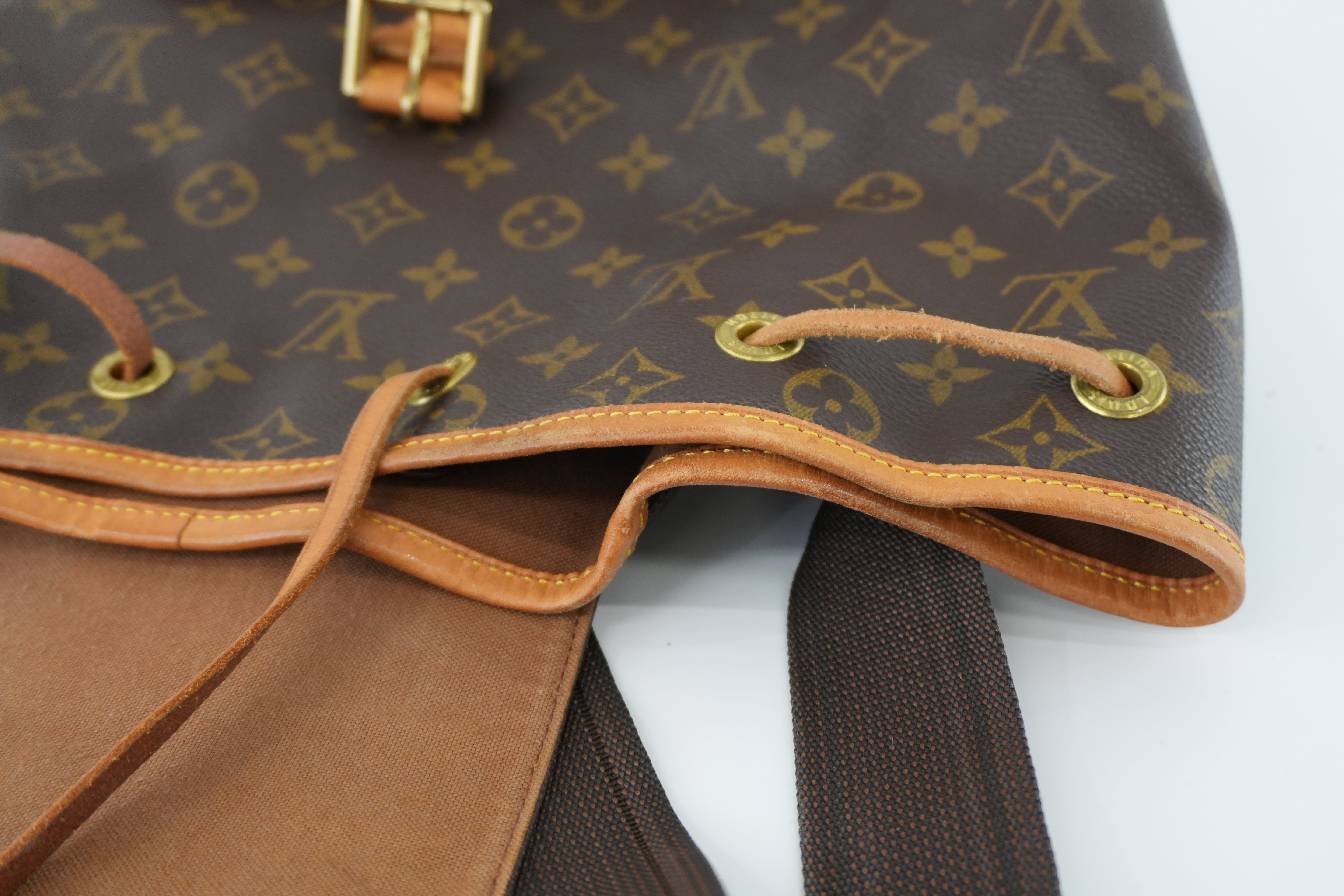 Louis Vuitton Monogram Montsouris GM Backpack Used