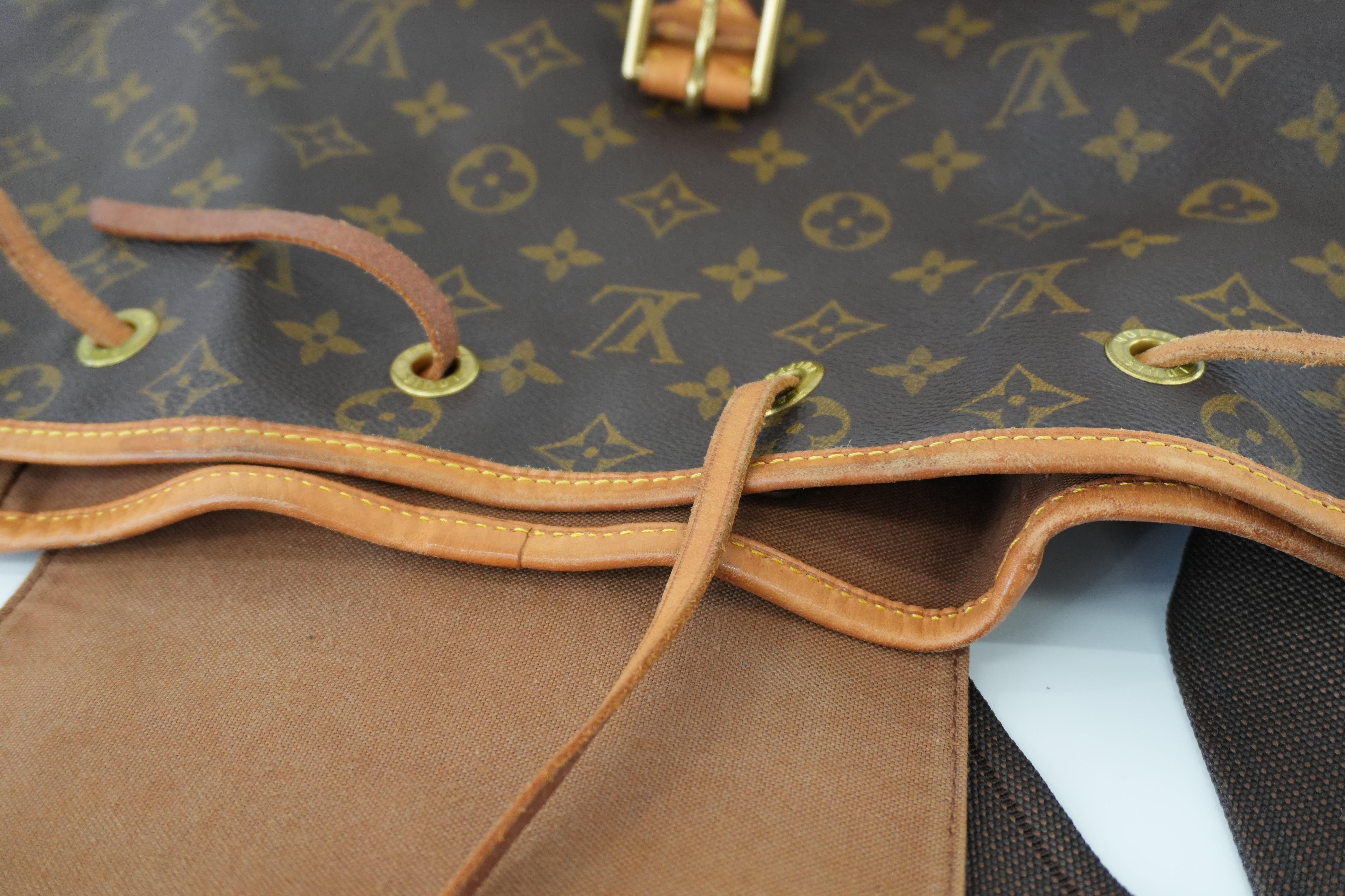 Louis Vuitton Monogram Montsouris GM Backpack Used