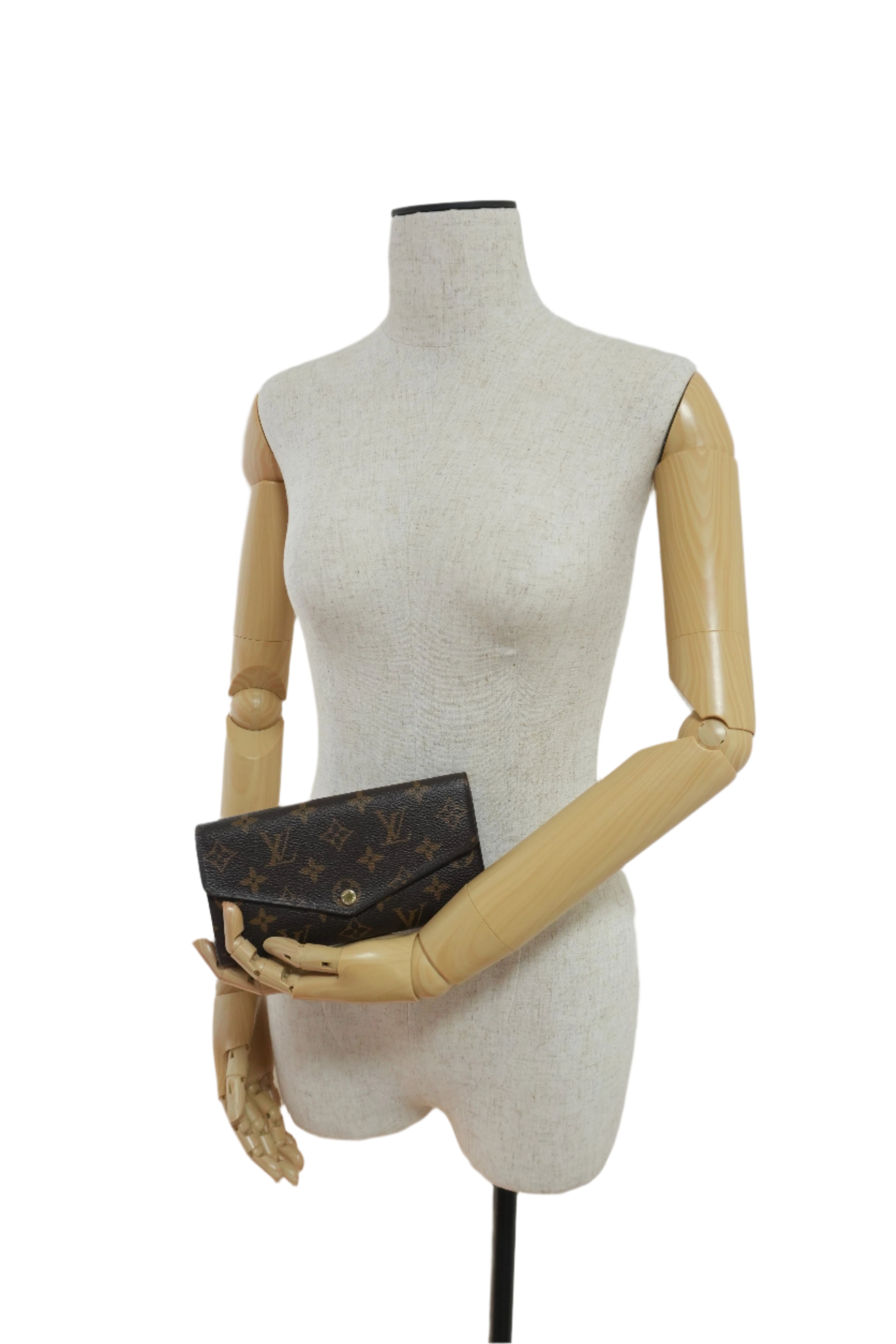 Louis Vuitton Monogram New Model Sarah Wallet Brown Used