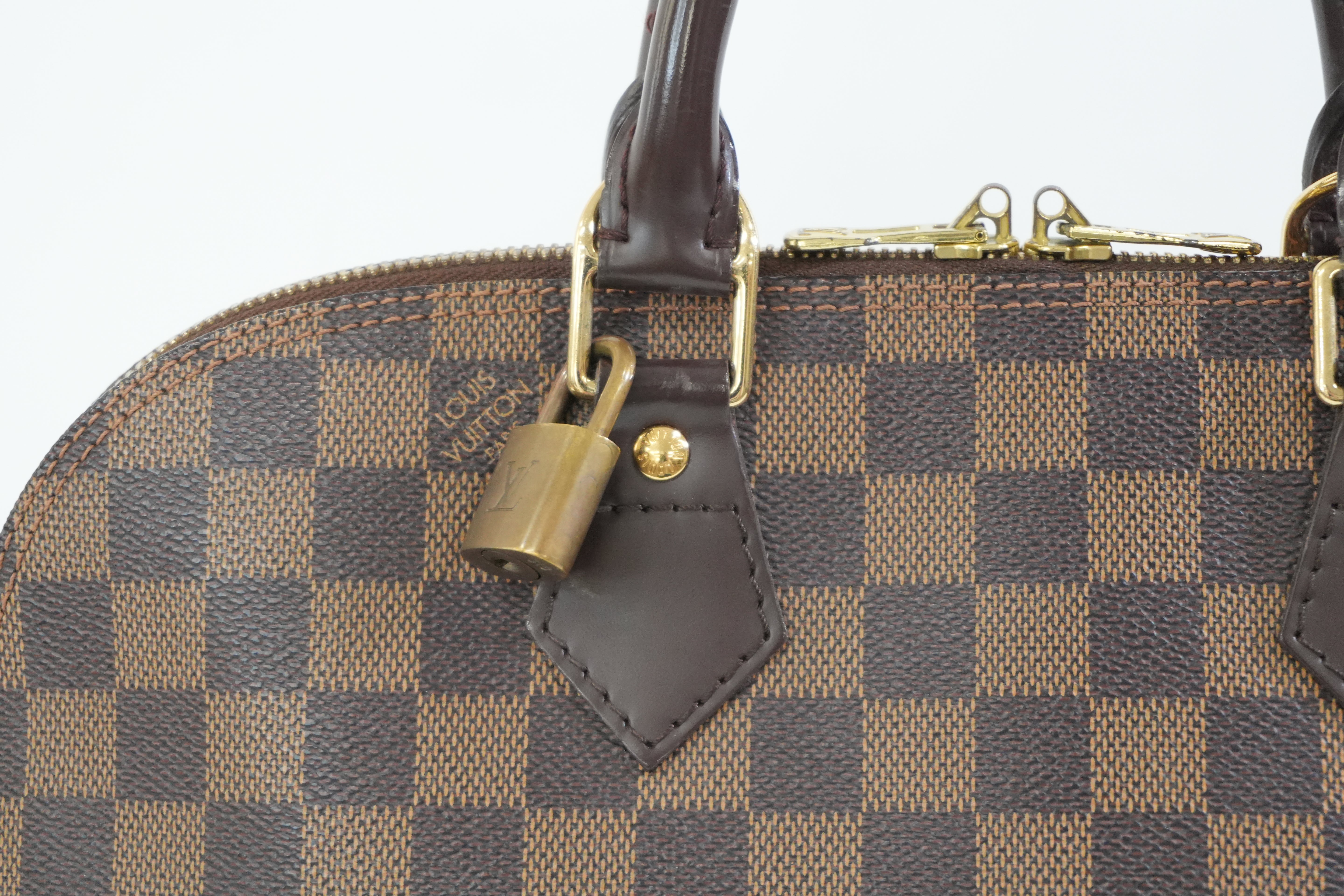 Pre-owned Louis Vuitton Damier Ebene Alma Handbag