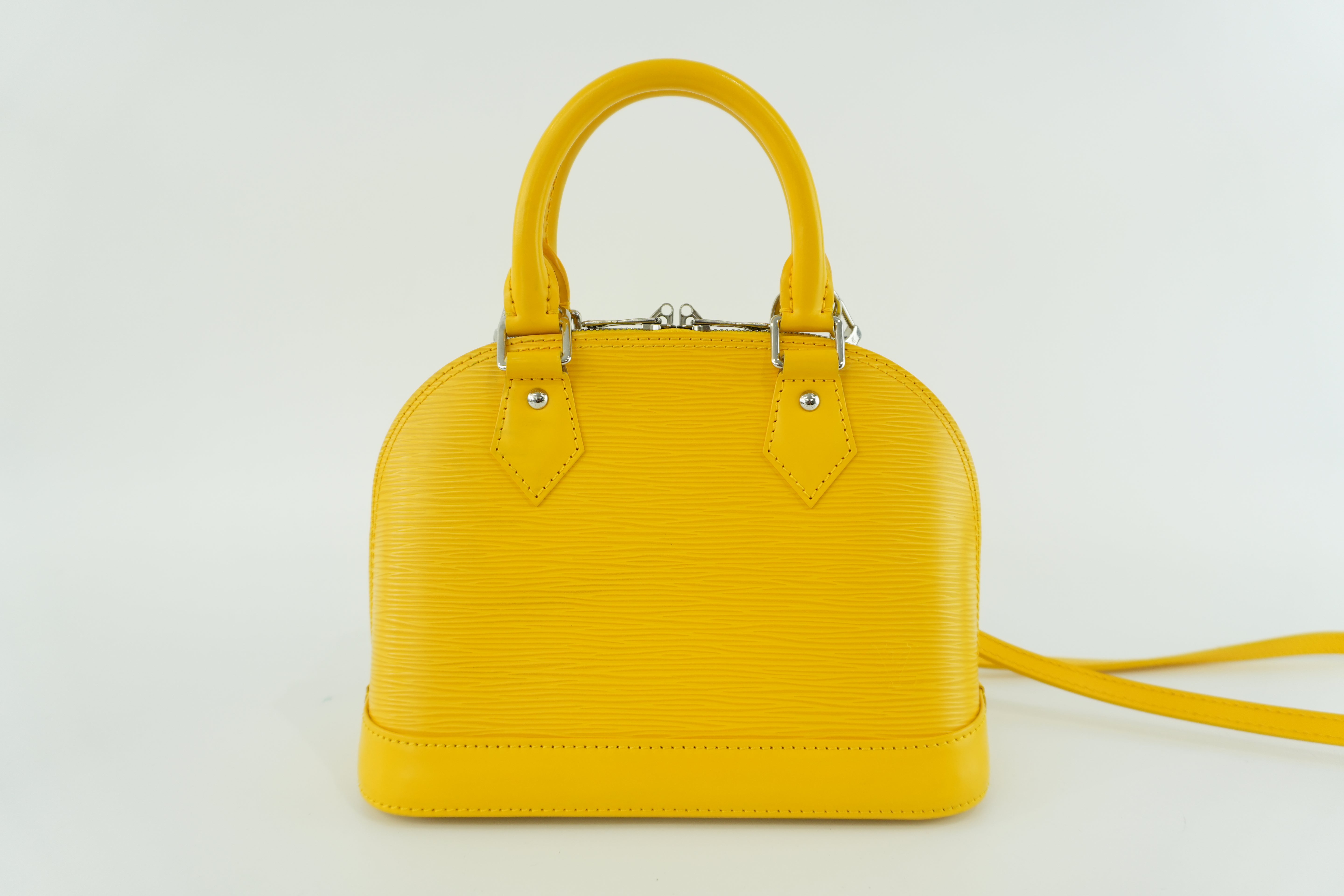 Louis Vuitton Alma BB Epi Yellow Used