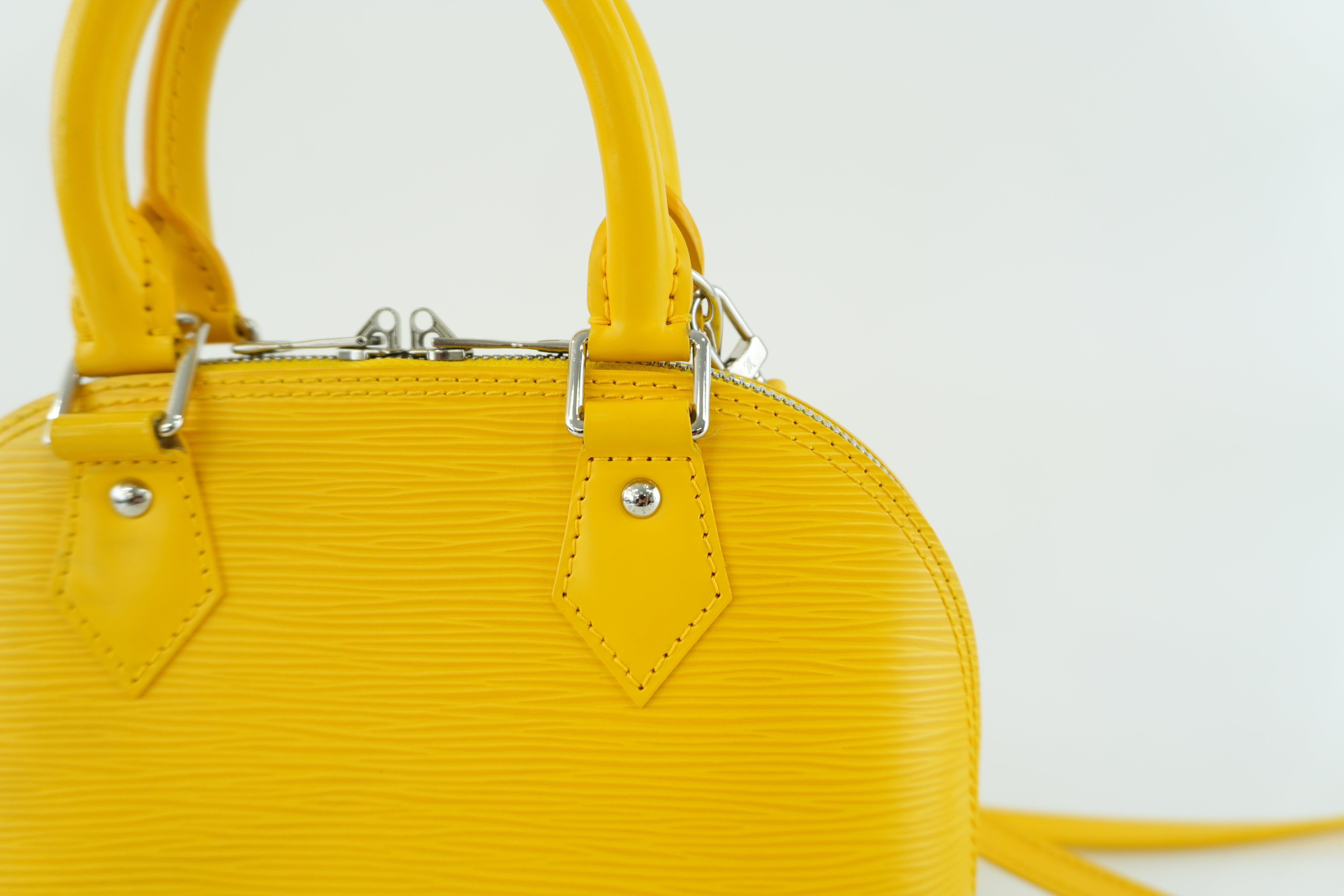 Louis Vuitton Alma BB Epi Yellow Used
