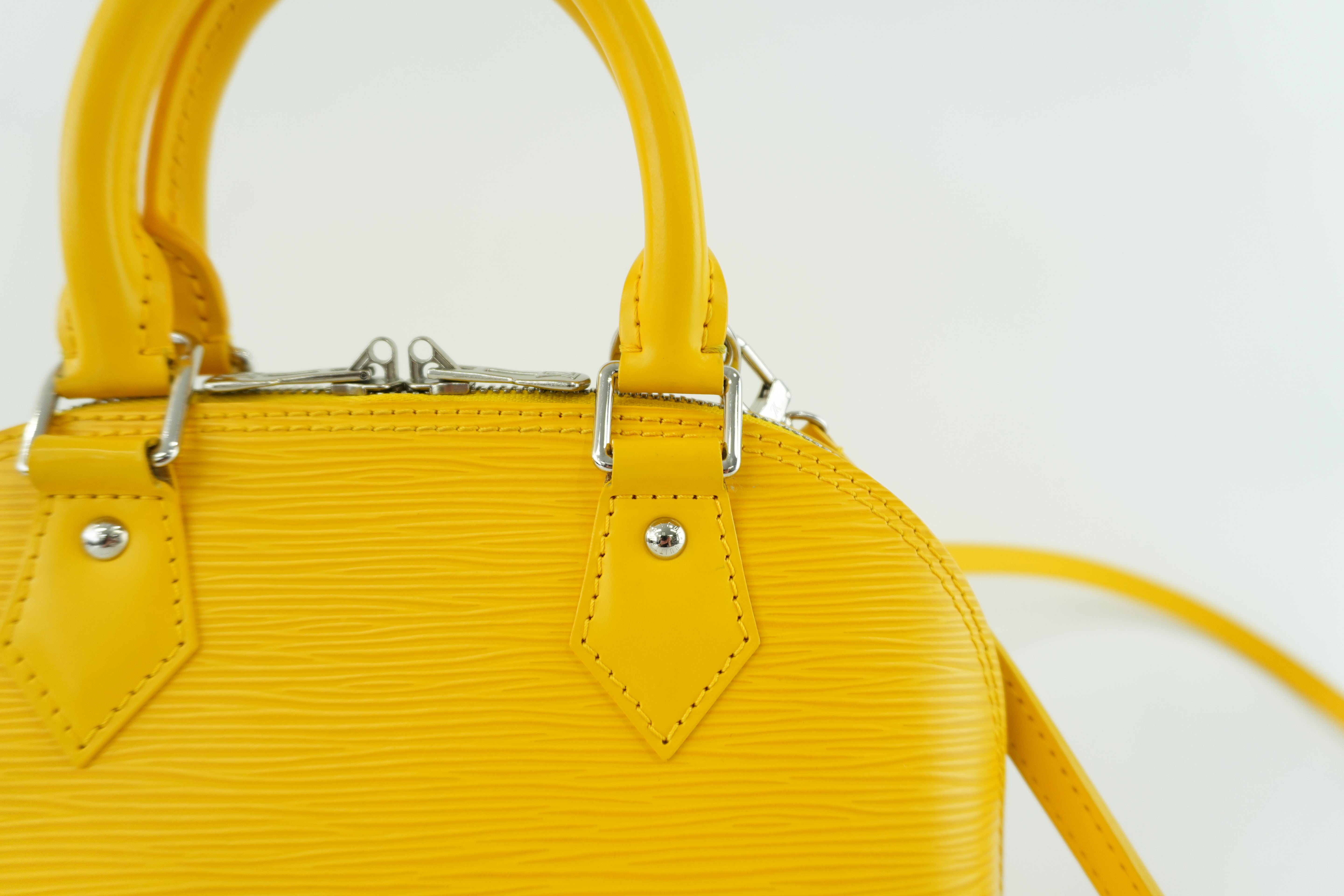 Louis Vuitton Alma BB Epi Yellow Used