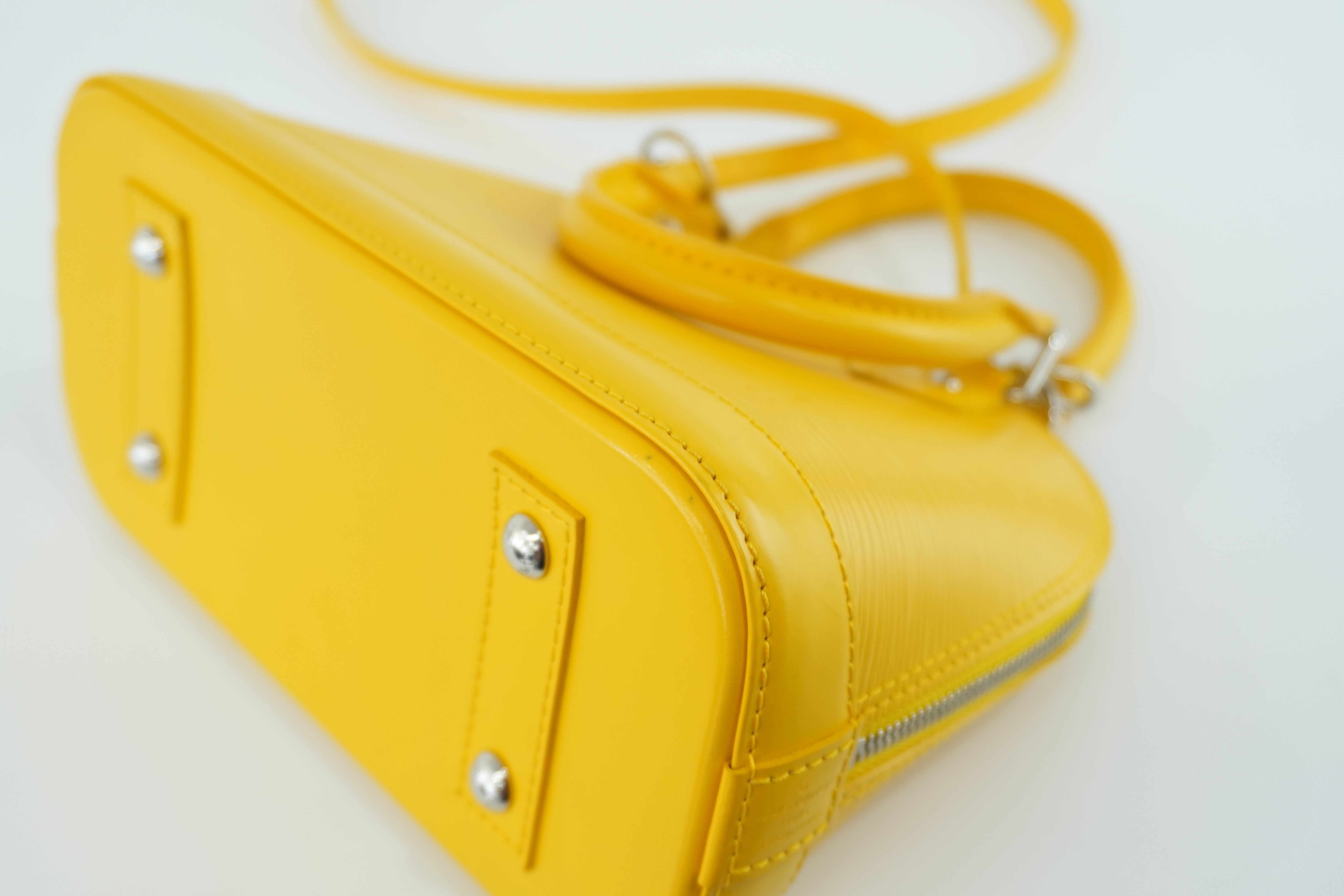 Louis Vuitton Alma BB Epi Yellow Used