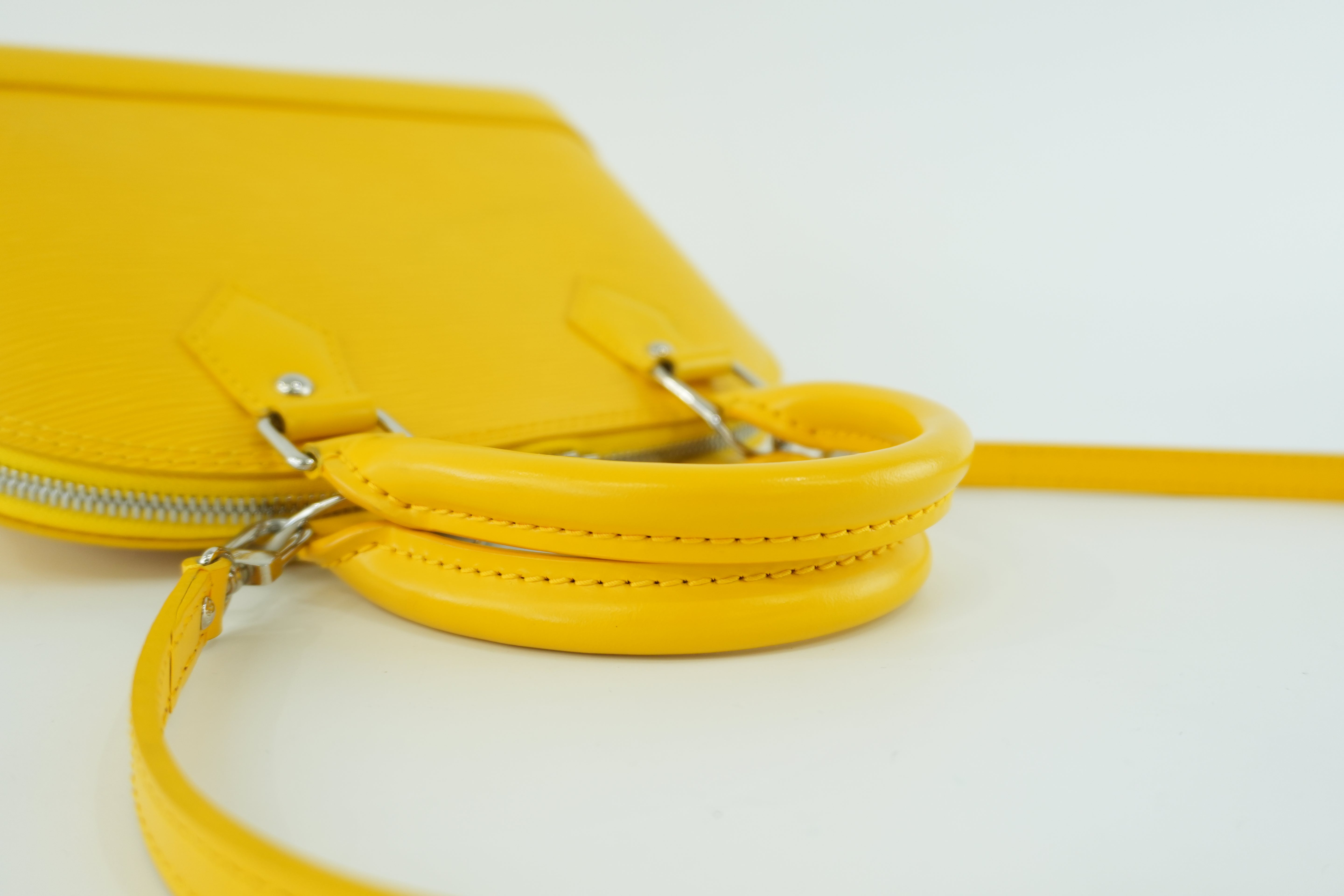 Louis Vuitton Alma BB Epi Yellow Used