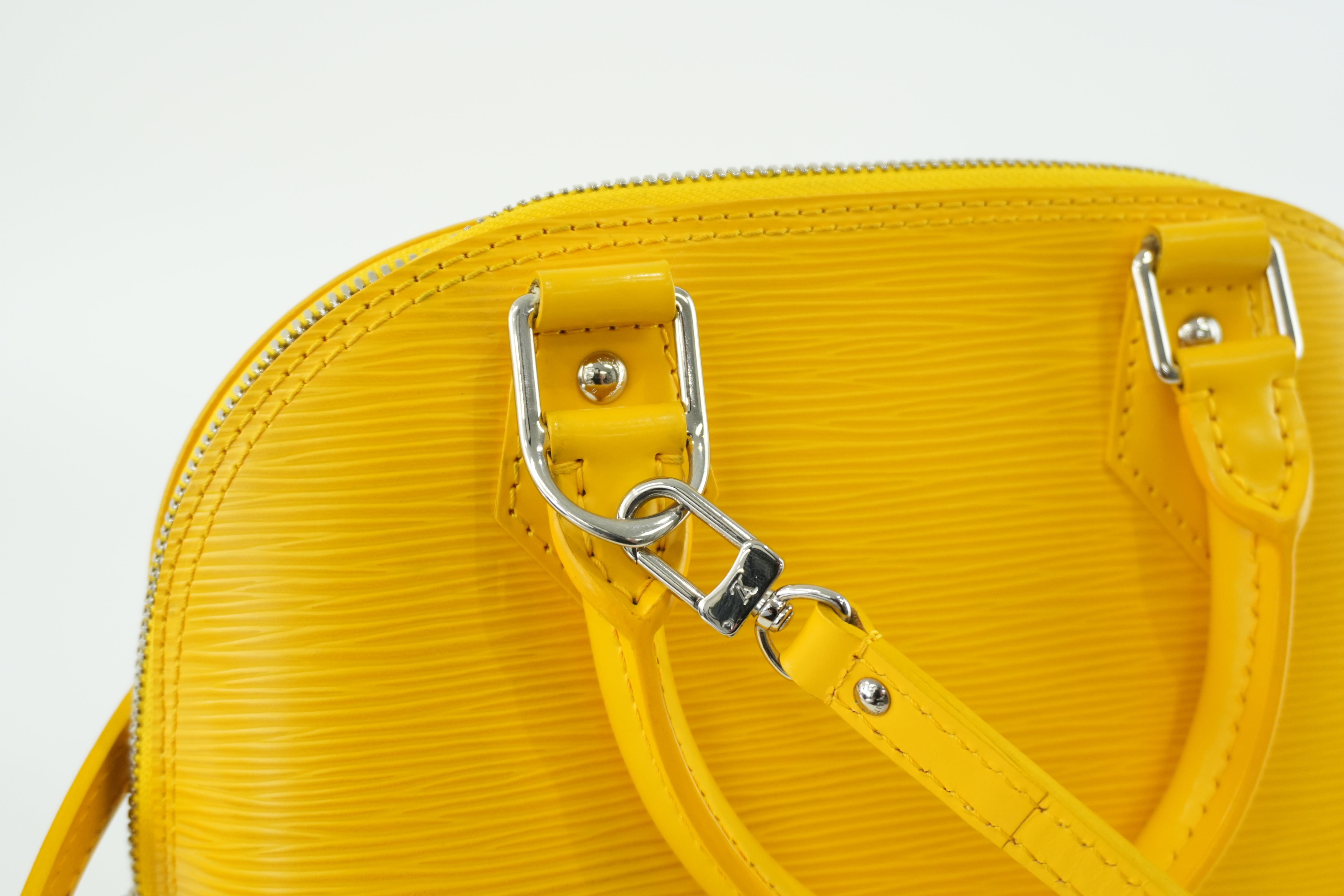 Louis Vuitton Alma BB Epi Yellow Used