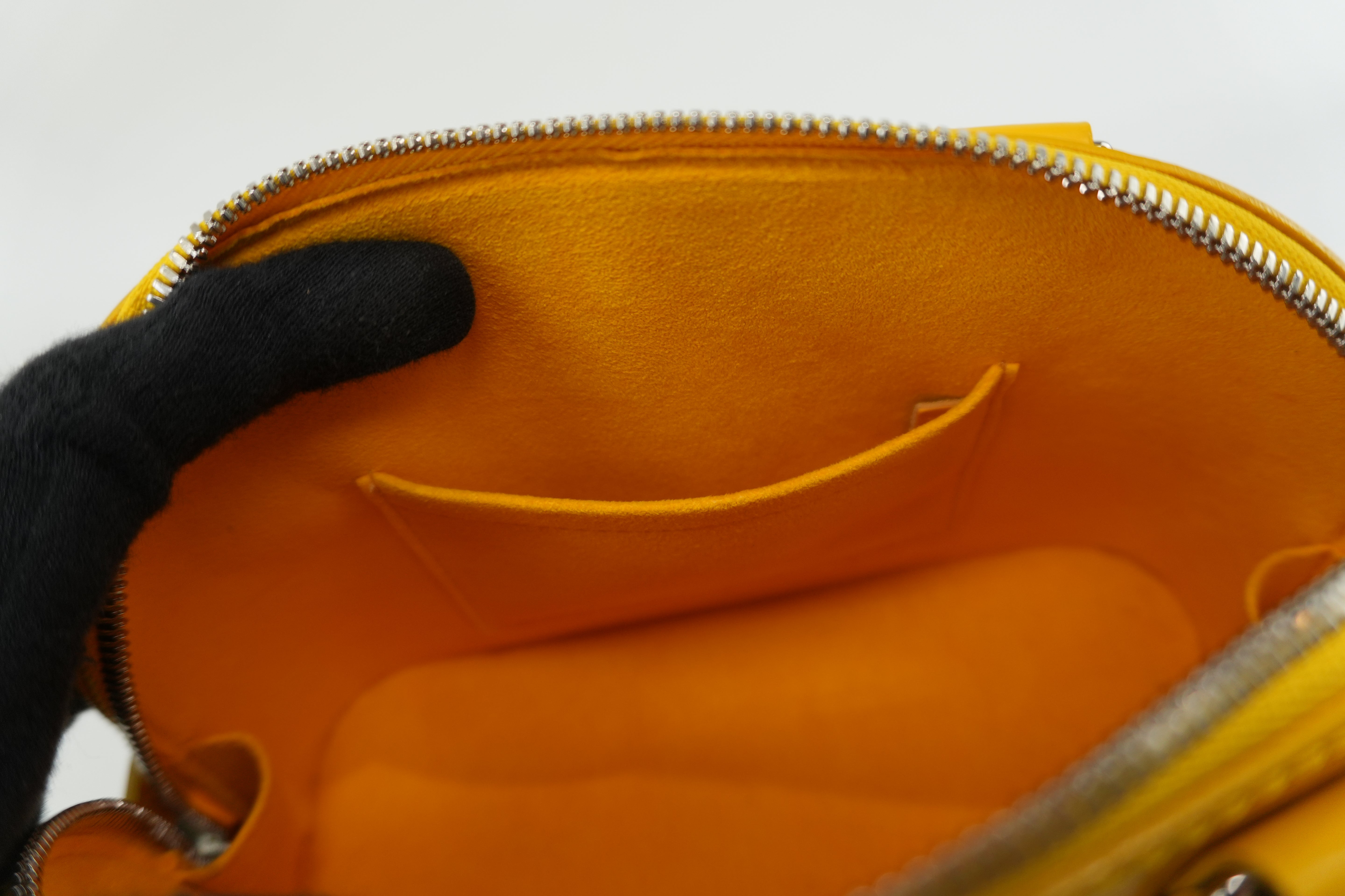 Louis Vuitton Alma BB Epi Yellow Used