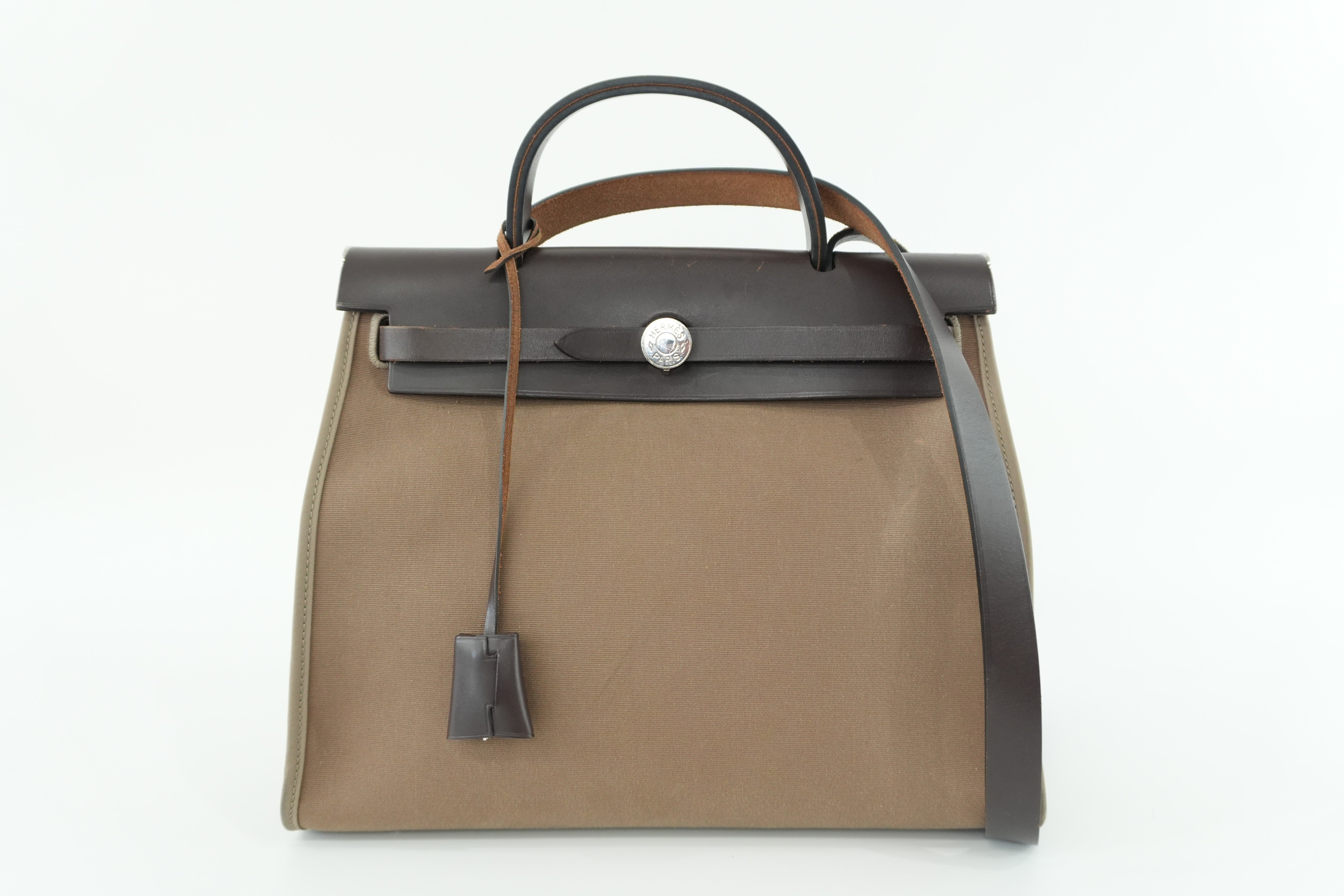 Hermes Herbag Herzip 31 Brown Used