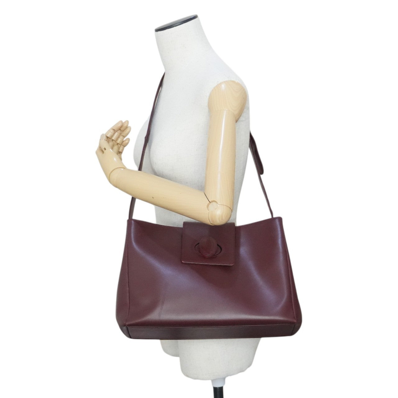 Pre-owned Cartier Crossbody Bag Burgundy