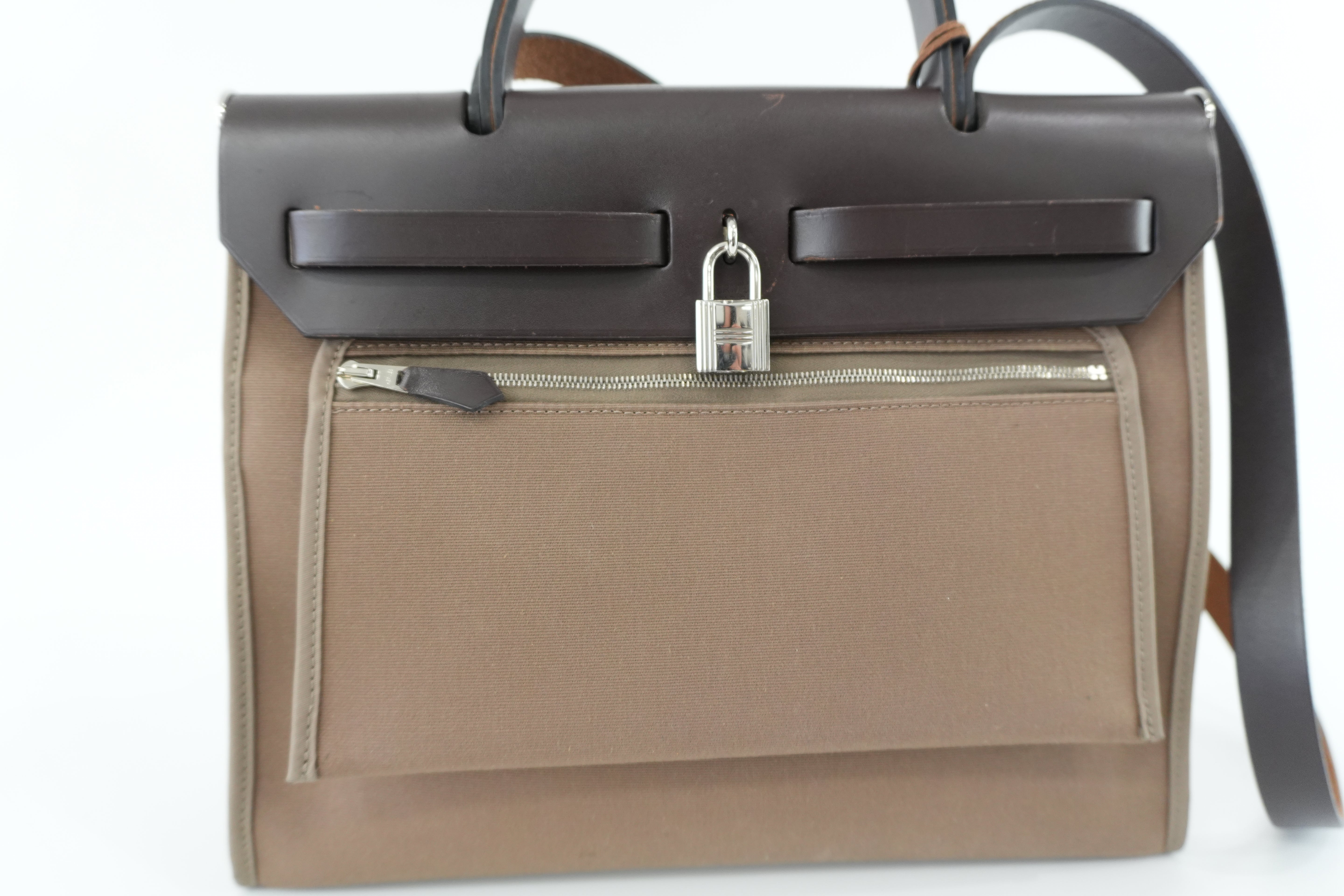 Hermes Herbag Herzip 31 Brown Used