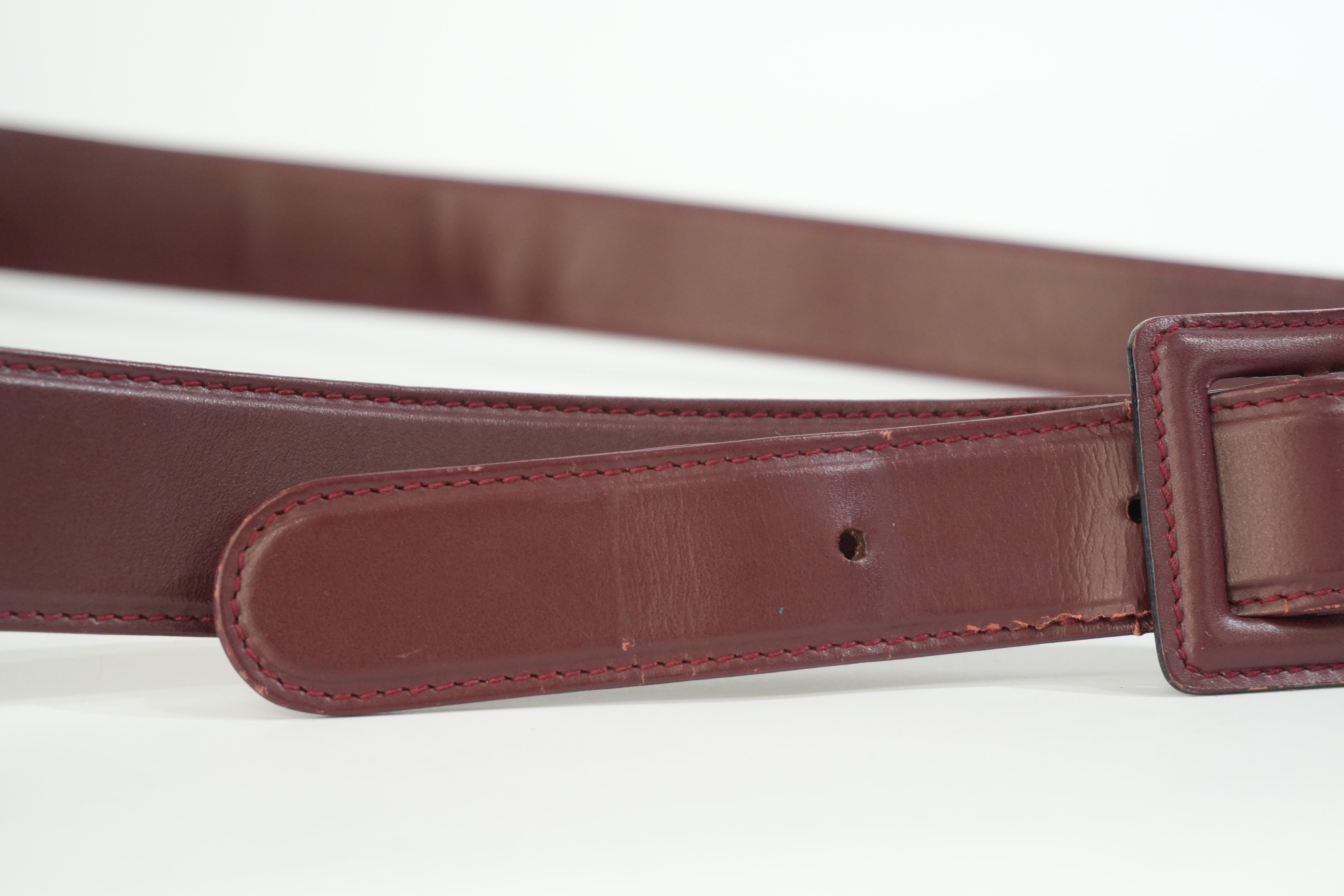Pre-owned Cartier Crossbody Bag Burgundy