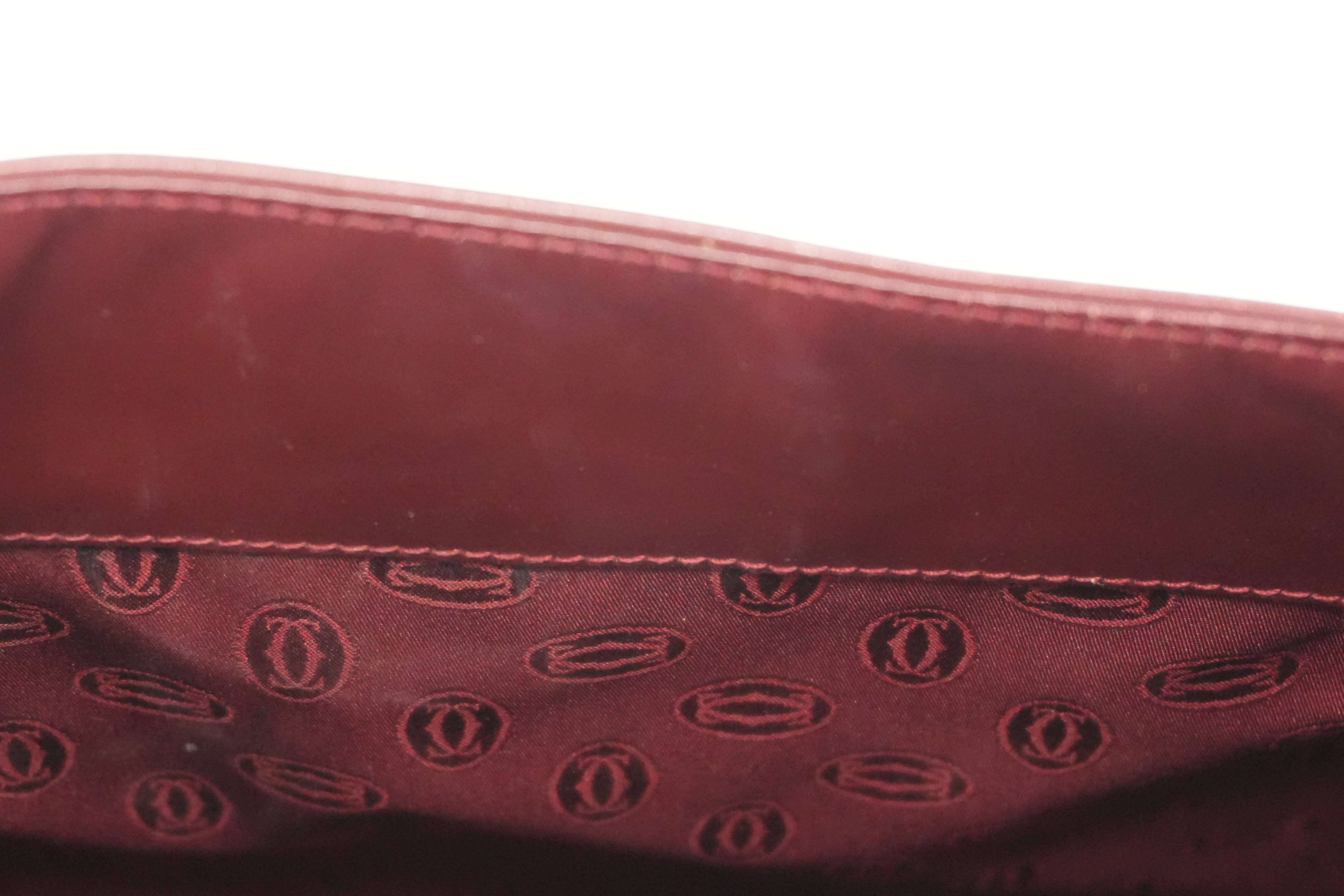 Pre-owned Cartier Crossbody Bag Burgundy