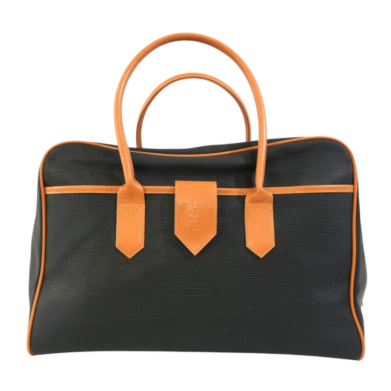 Pre-owned Saint Laurent Travel Boston Bag Black