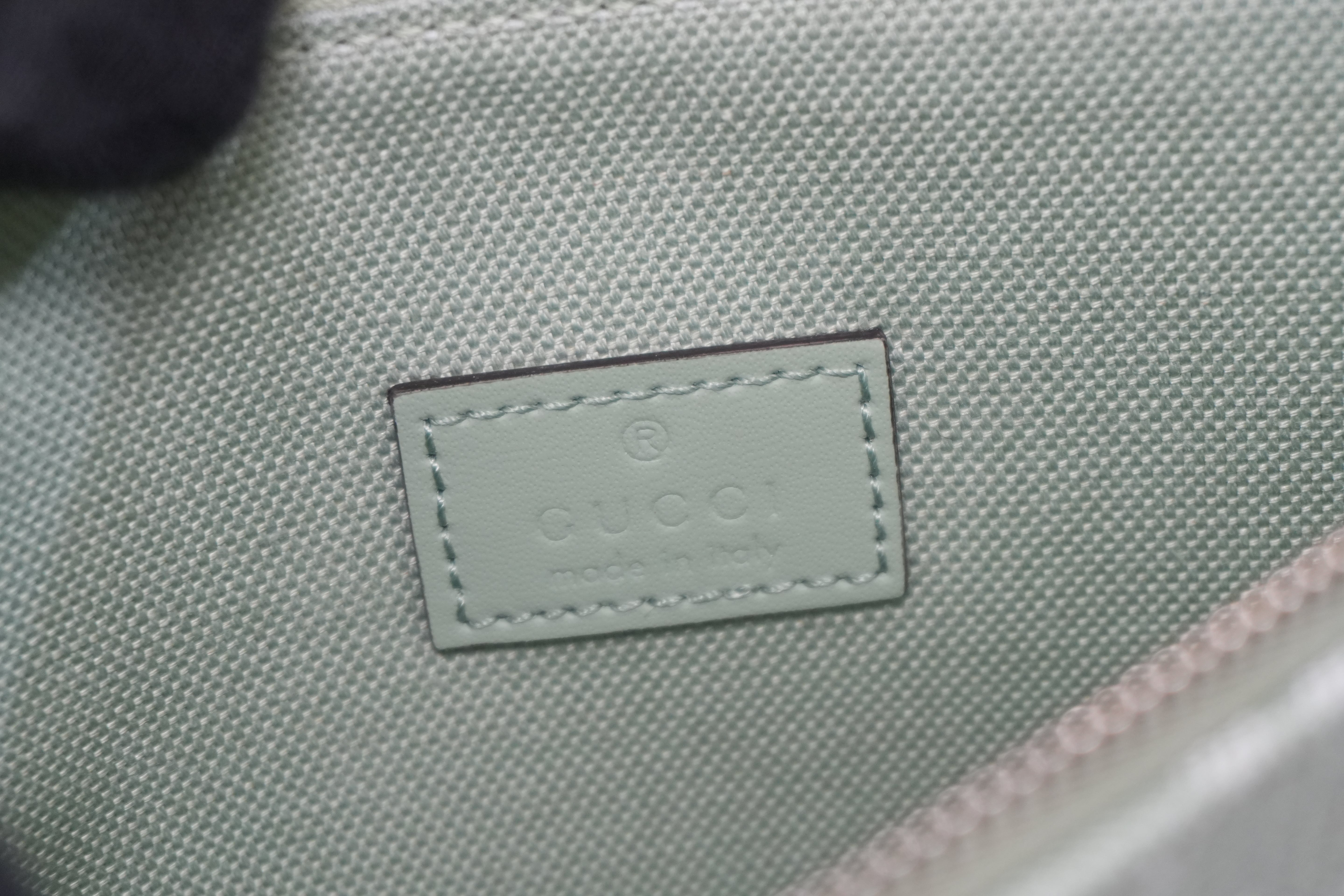 Pre-owned Gucci Large Ophidia GG Tote Bag Green