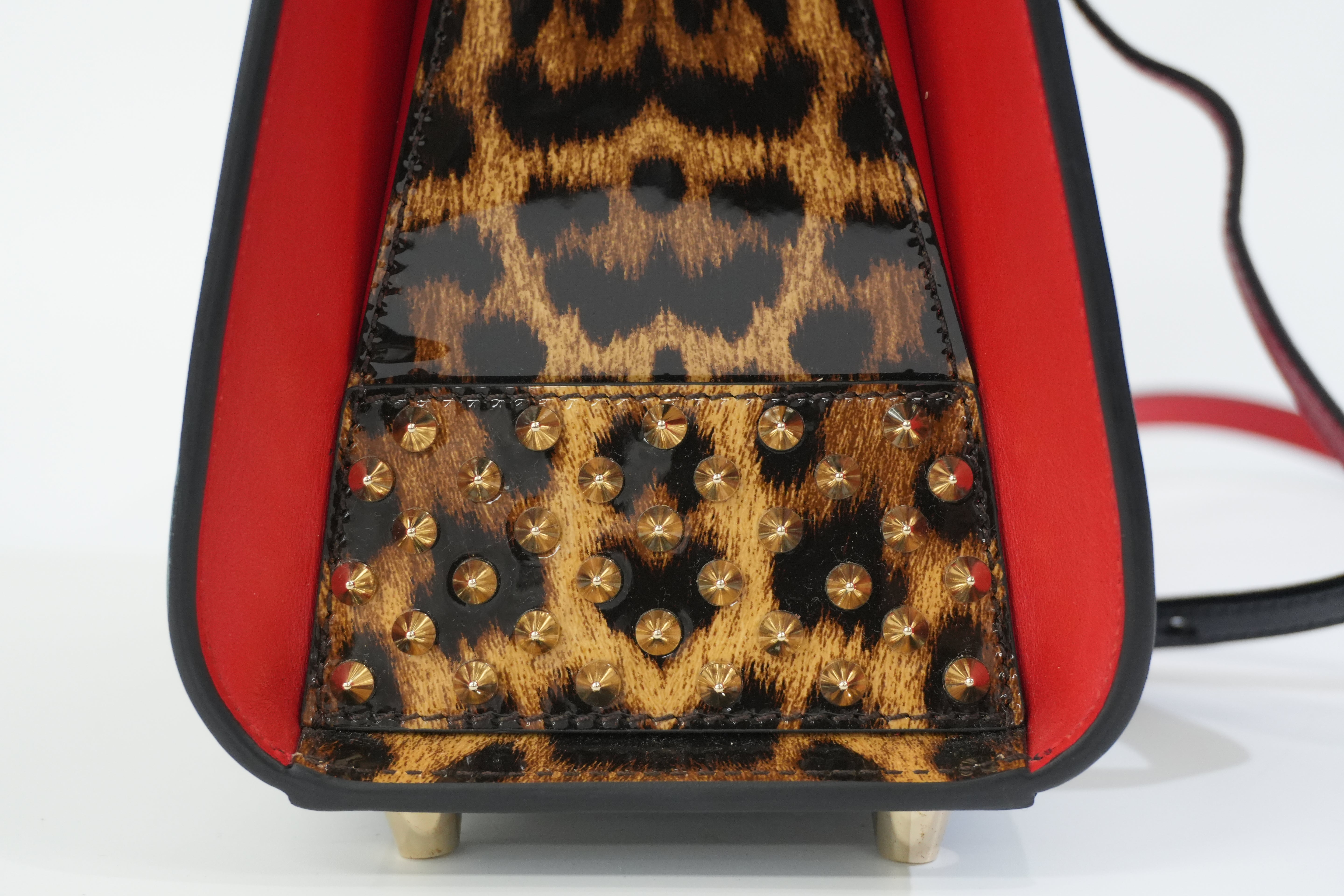 Pre-owned Christian Louboutin Two Way Paloma Mini Shoulder Bag Black